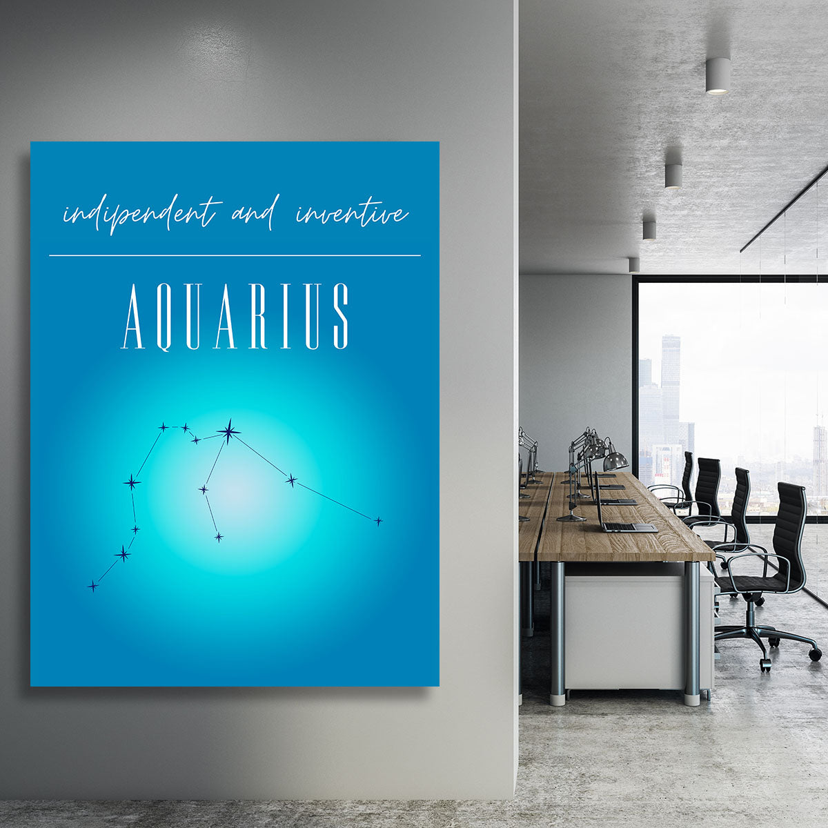 Aquarius Zodiac Vision Poster Canvas Print or Poster - Canvas Art Rocks - 3