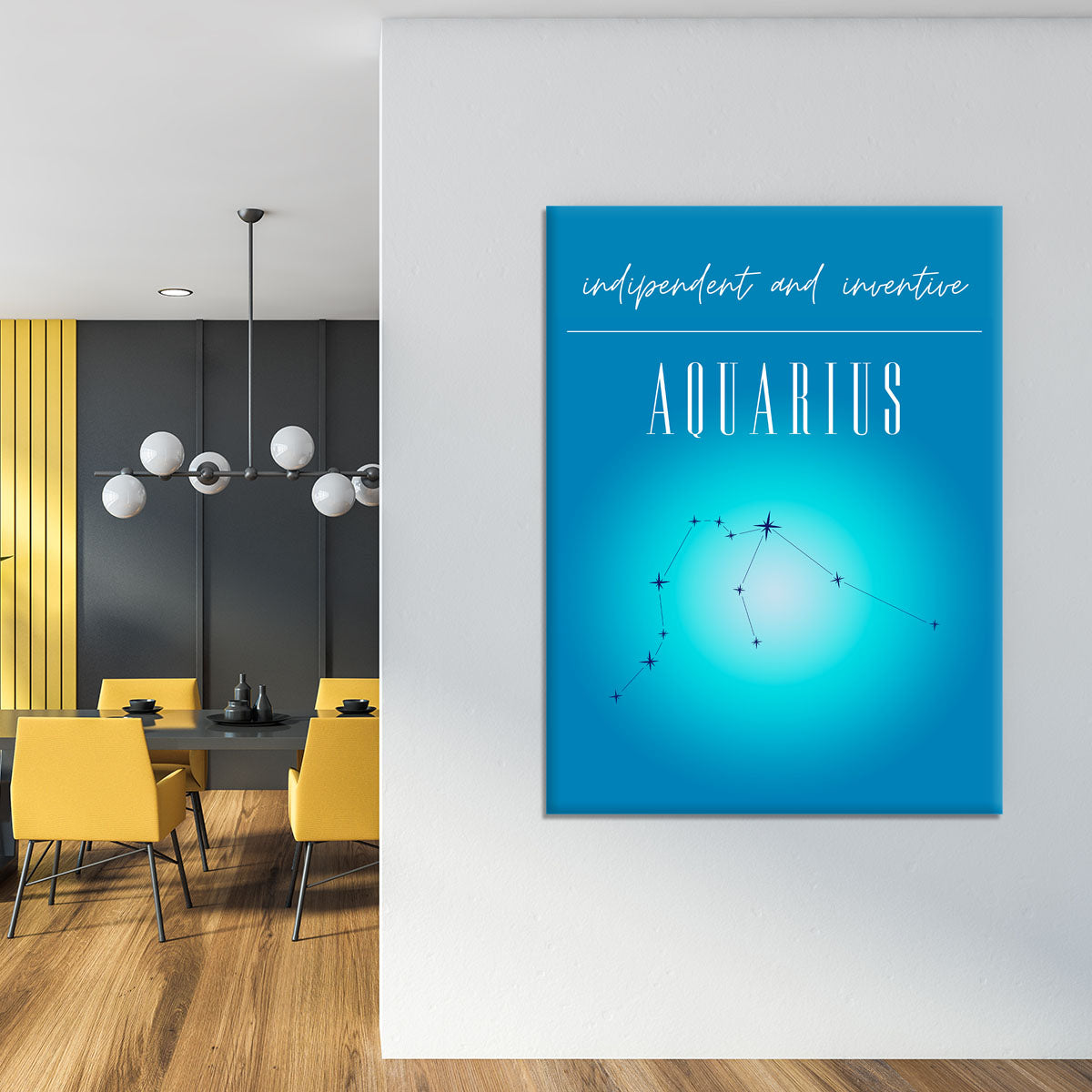 Aquarius Zodiac Vision Poster Canvas Print or Poster - Canvas Art Rocks - 4