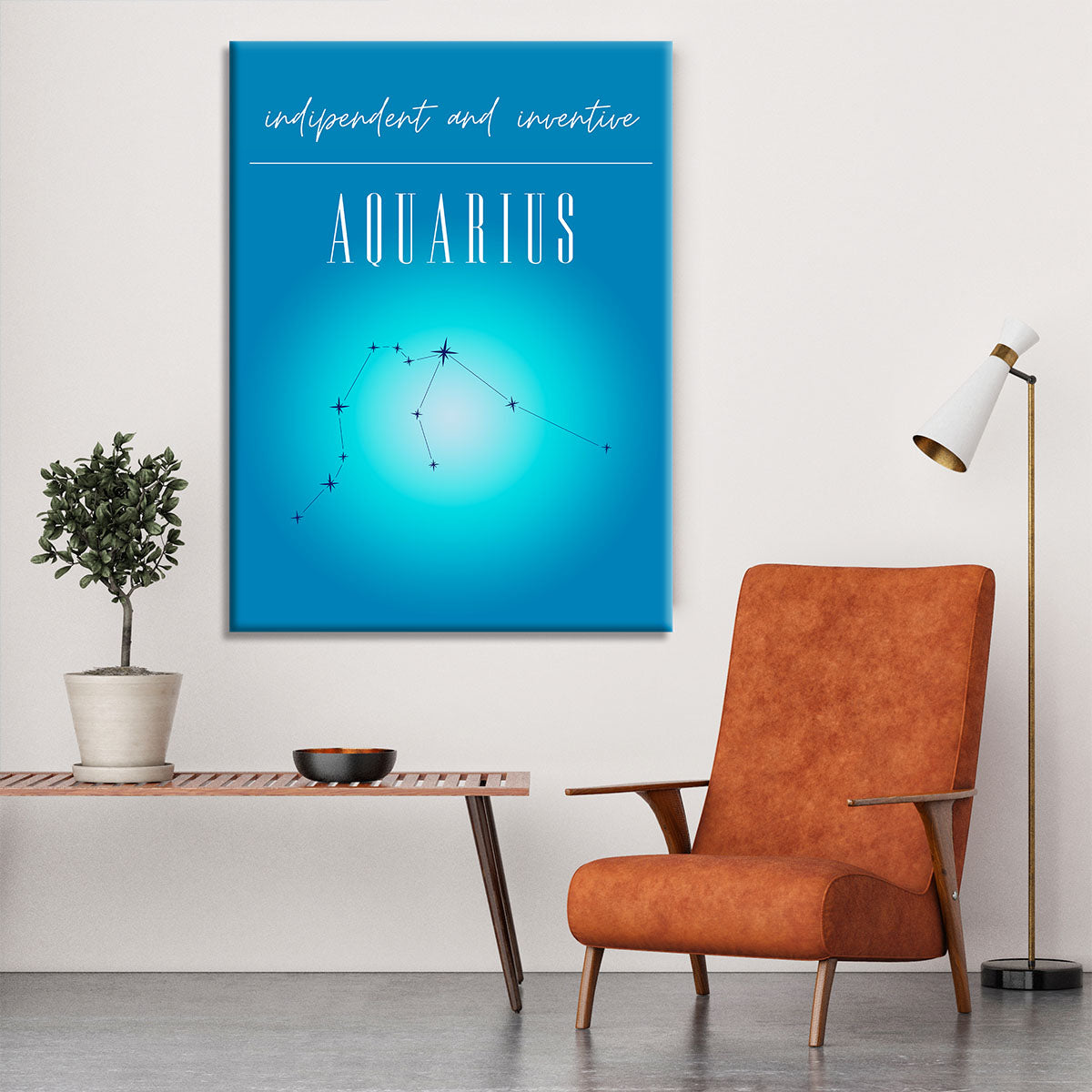 Aquarius Zodiac Vision Poster Canvas Print or Poster - Canvas Art Rocks - 6