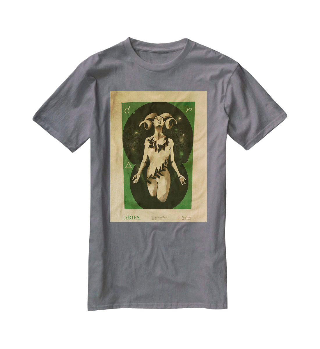 Aries Celestial Passion Print T-Shirt - Canvas Art Rocks - 3