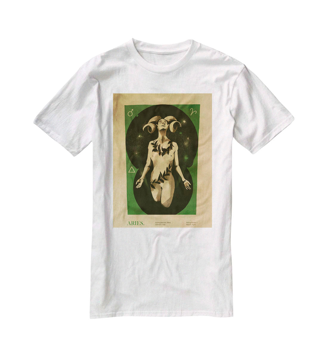 Aries Celestial Passion Print T-Shirt - Canvas Art Rocks - 5