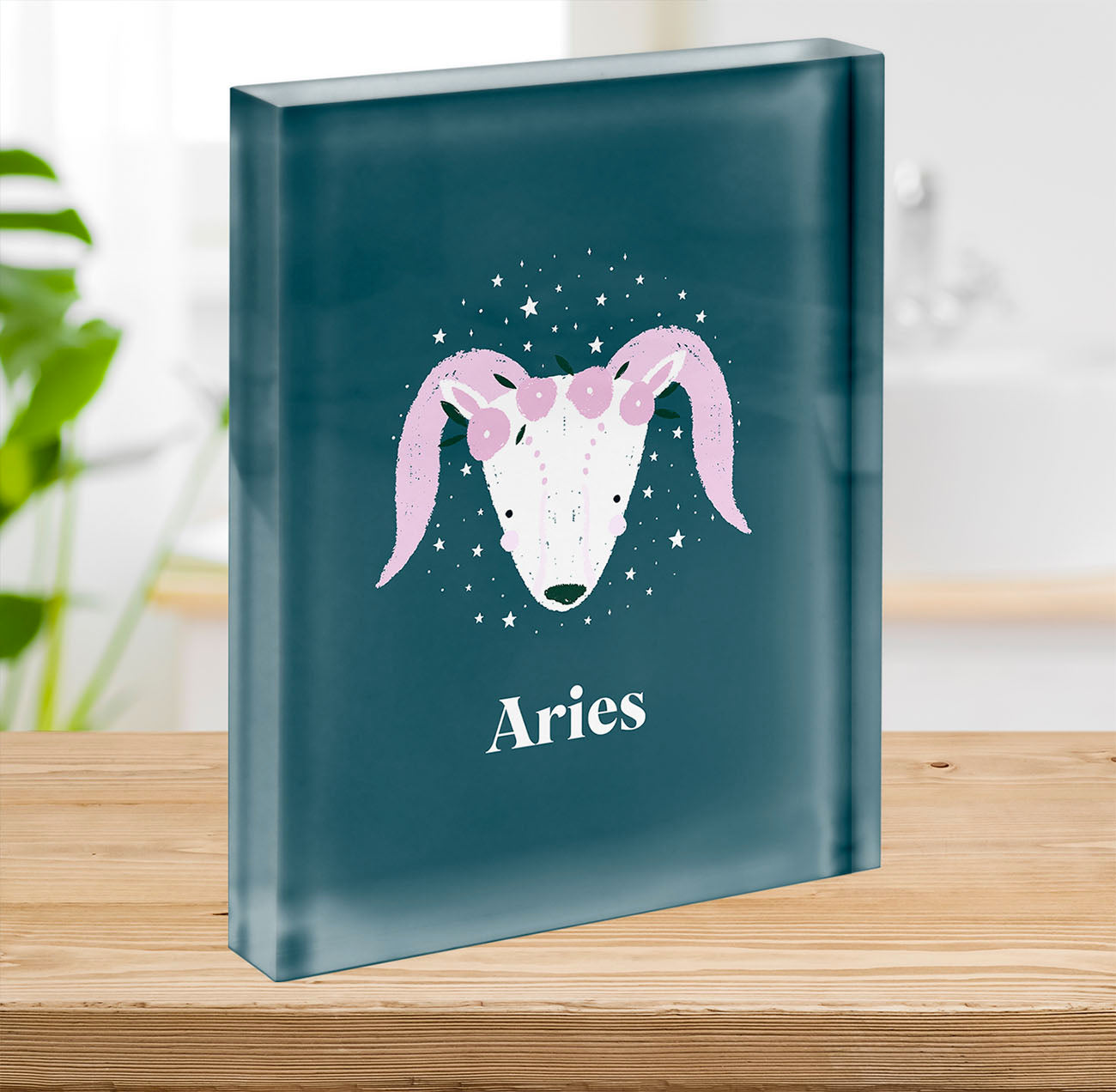 Aries Empowerment Print Acrylic Block - Canvas Art Rocks - 2