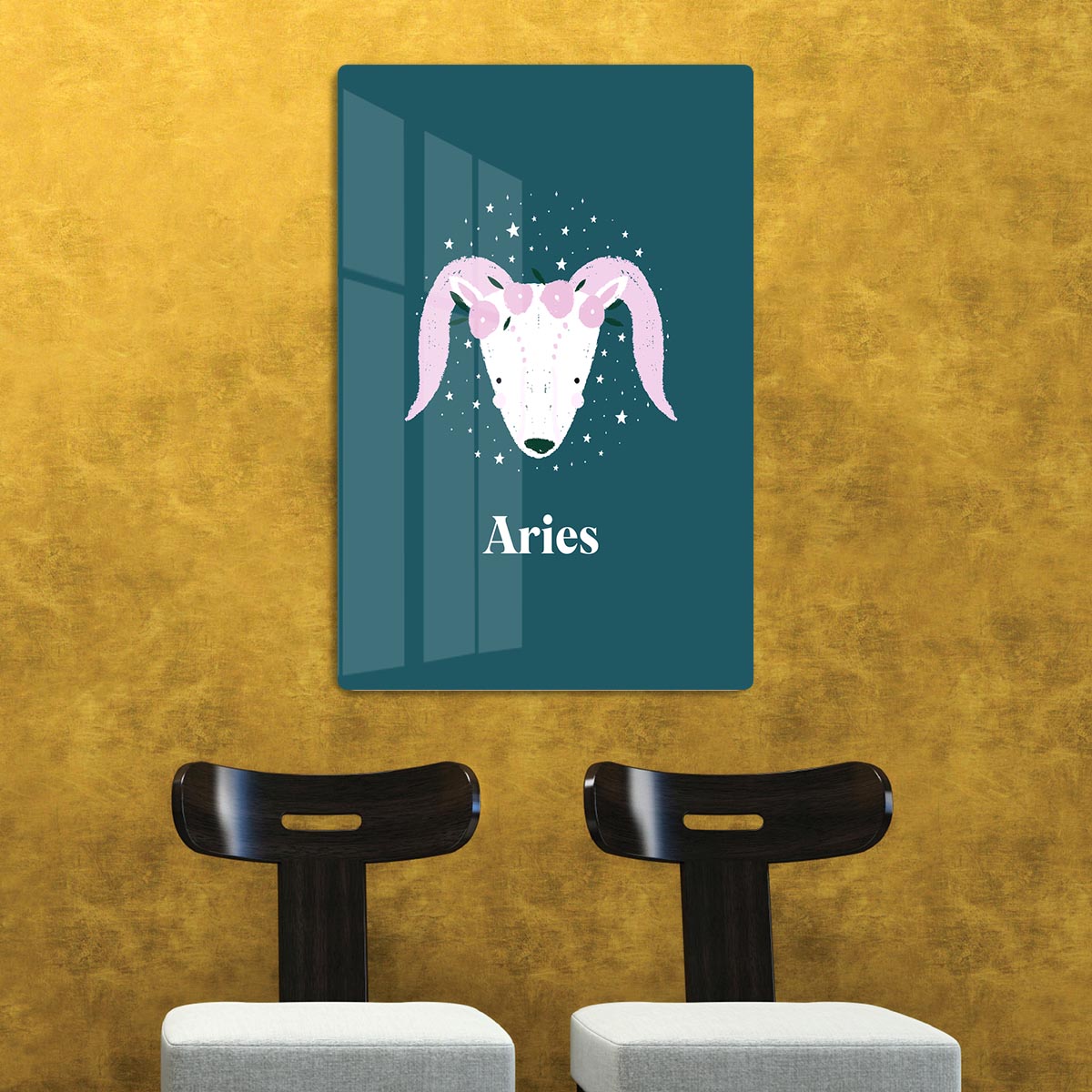 Aries Empowerment Print Acrylic Block - Canvas Art Rocks - 2