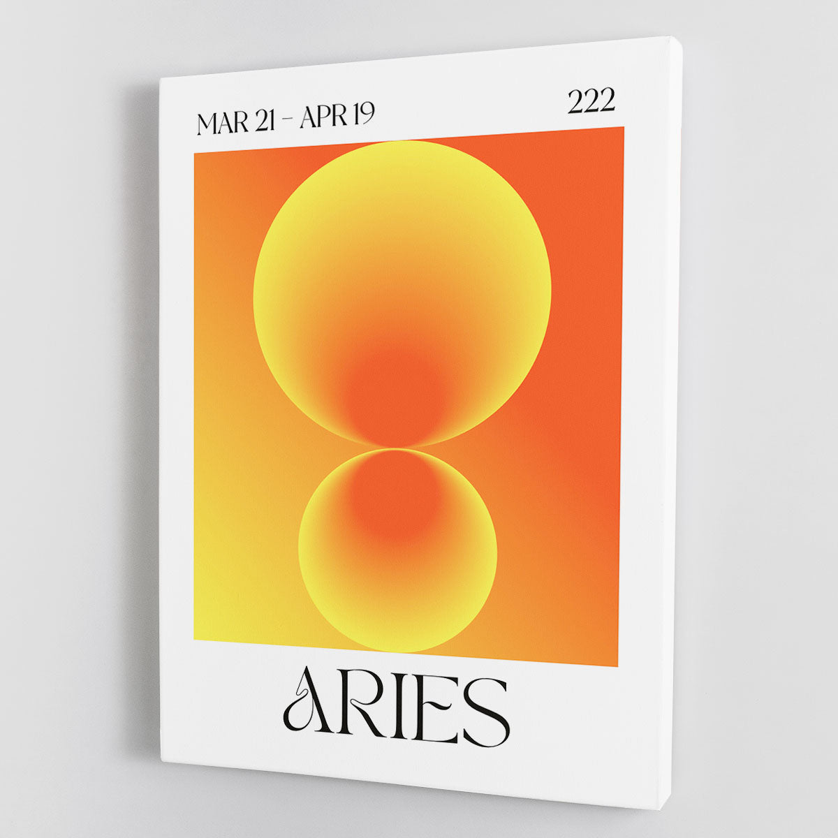 Aries Zodiac Fire Print Canvas Print or Poster - Canvas Art Rocks - 1