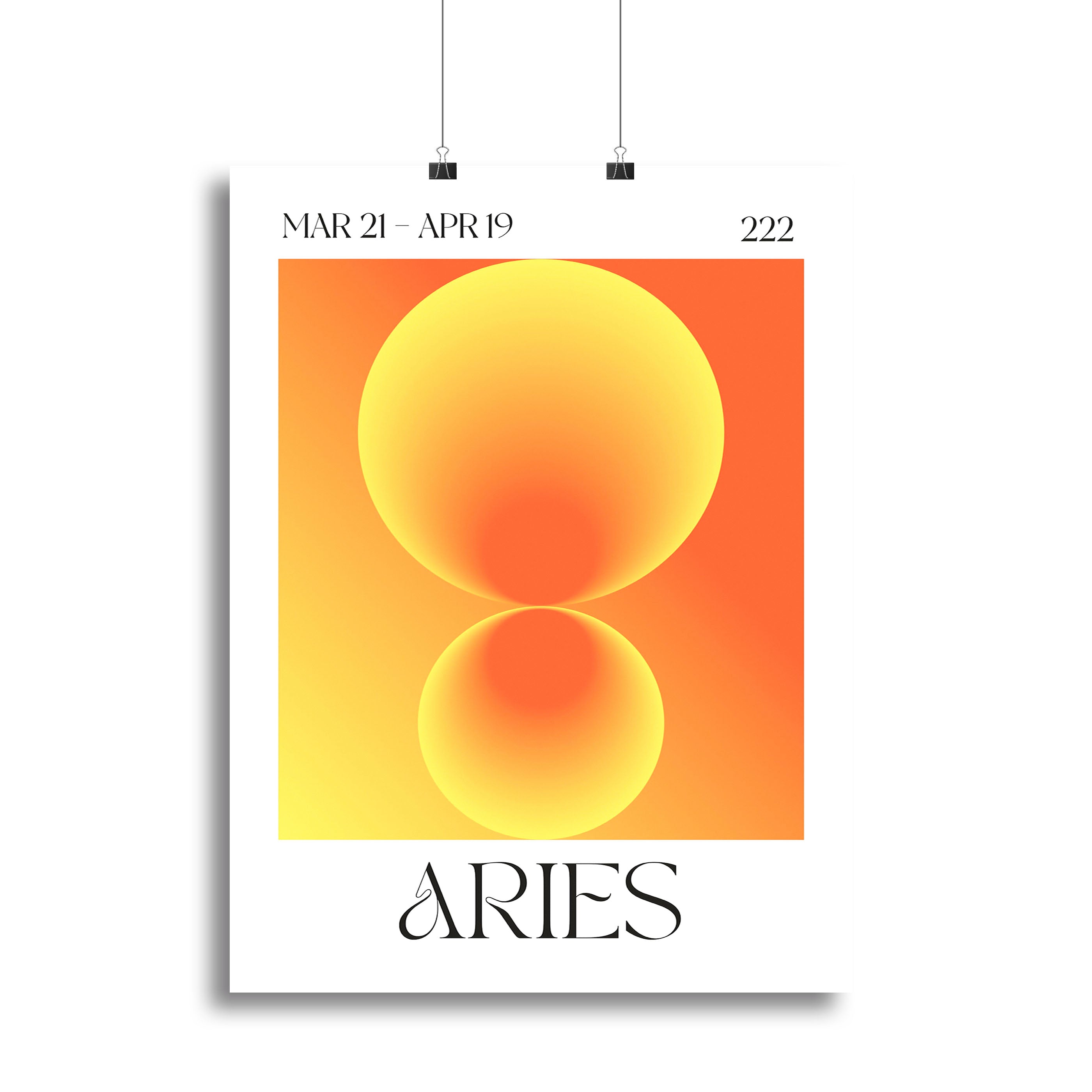 Aries Zodiac Fire Print Canvas Print or Poster - Canvas Art Rocks - 2