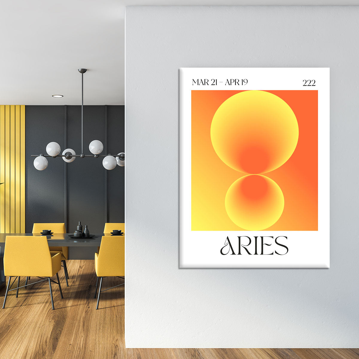 Aries Zodiac Fire Print Canvas Print or Poster - Canvas Art Rocks - 4