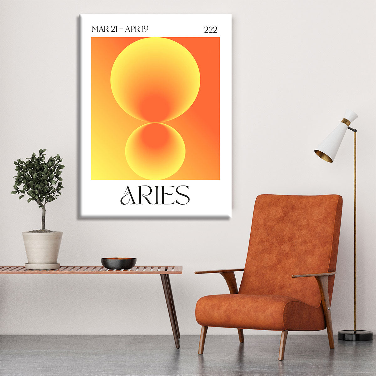 Aries Zodiac Fire Print Canvas Print or Poster - Canvas Art Rocks - 6