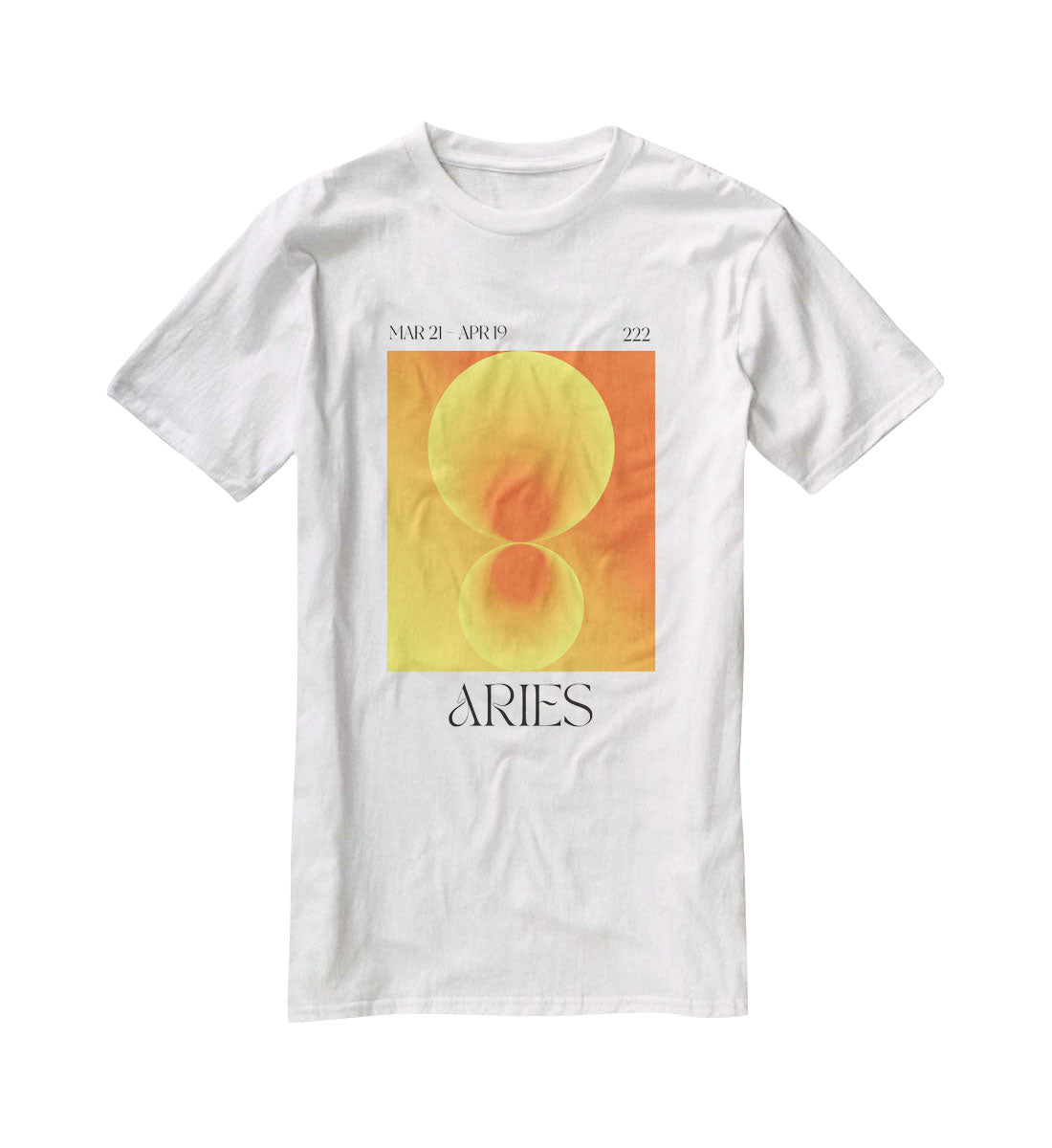 Aries Zodiac Fire Print T-Shirt - Canvas Art Rocks - 5