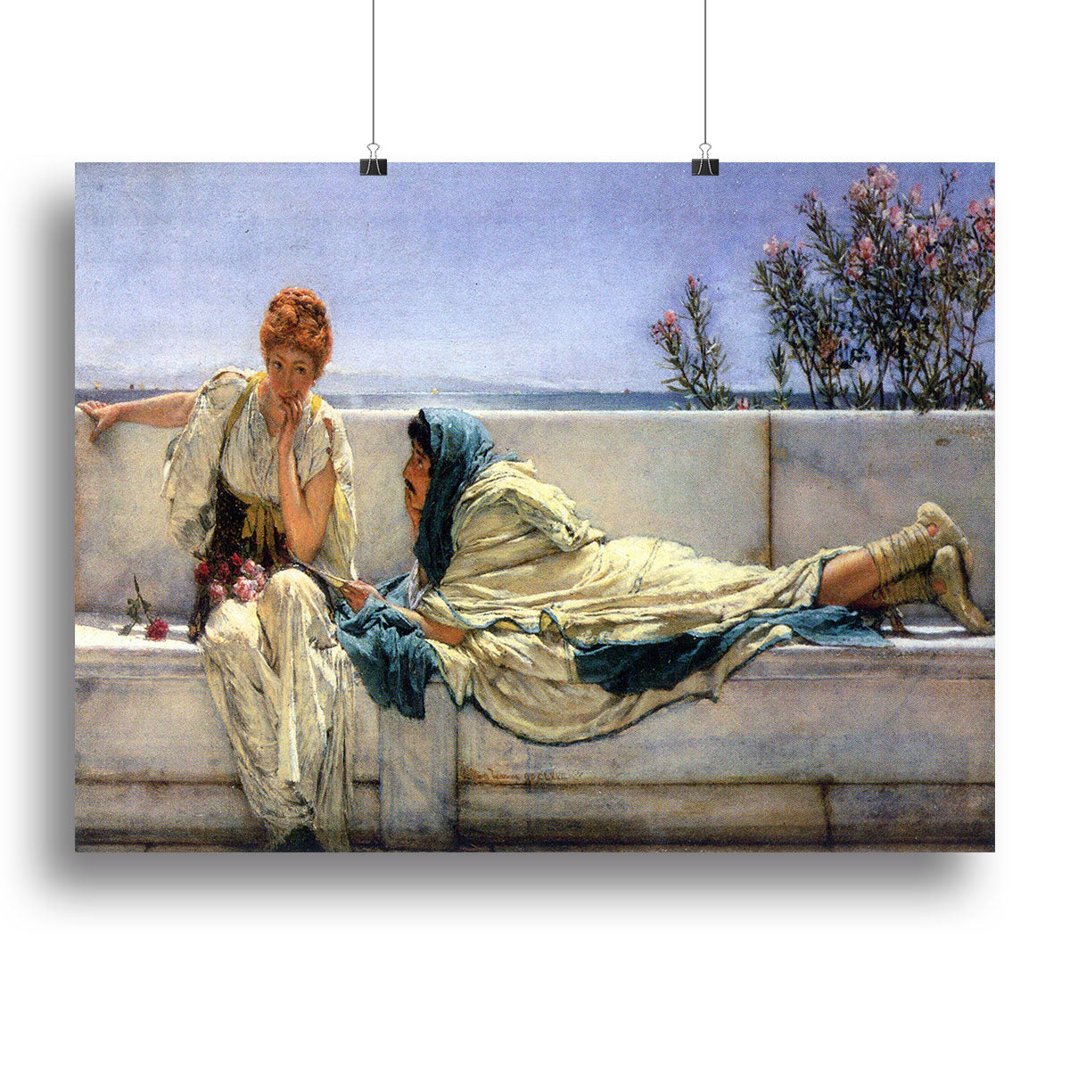 Asking by Alma Tadema Poster - Unframed