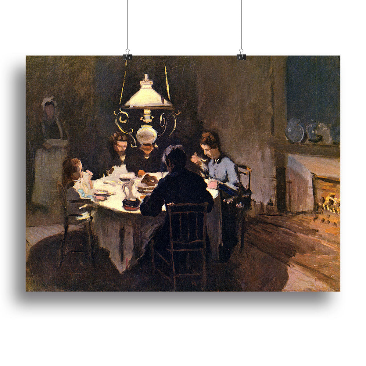At the Table by Monet Poster - Unframed