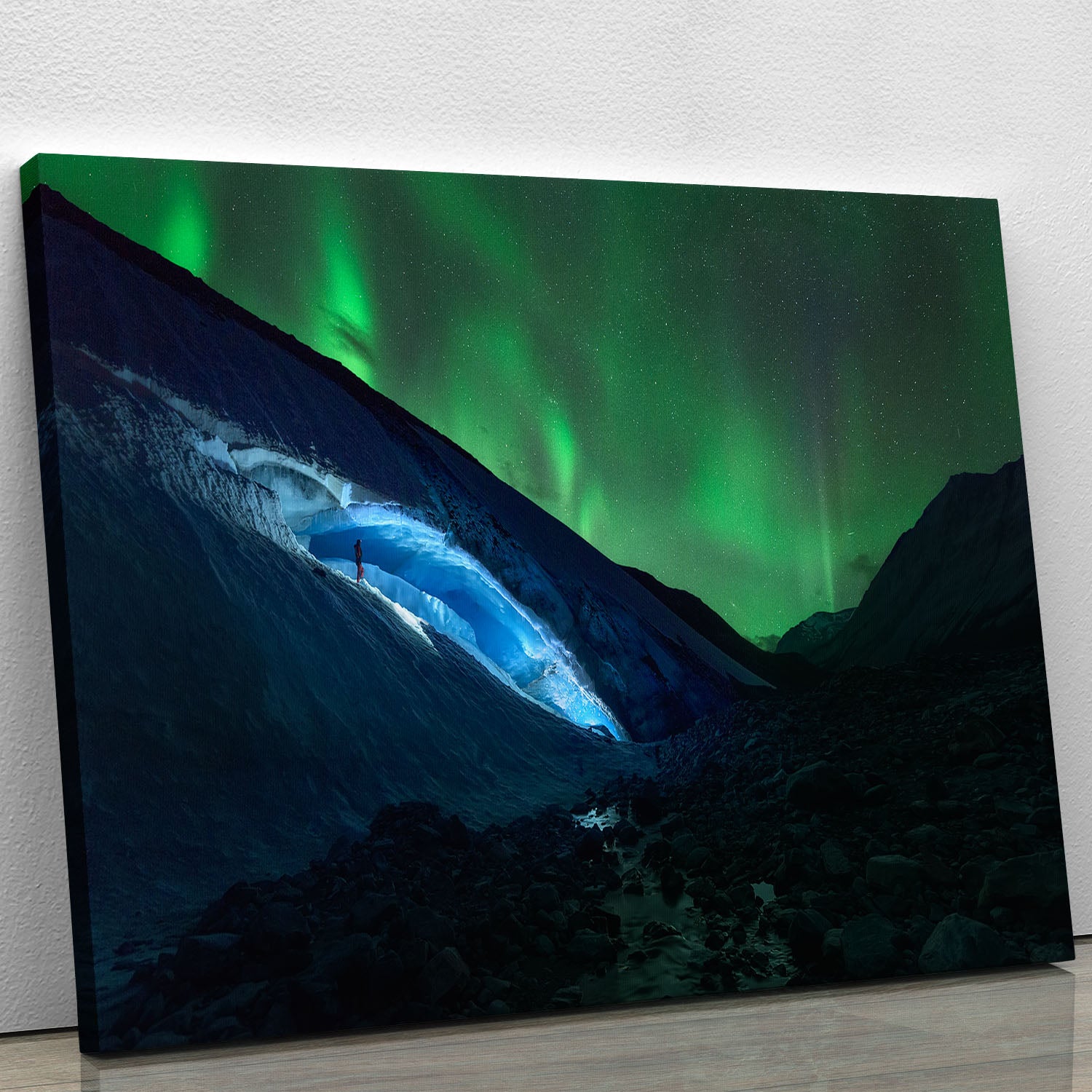 Athabasca Ice Burning Canvas Print or Poster - Canvas Art Rocks - 1