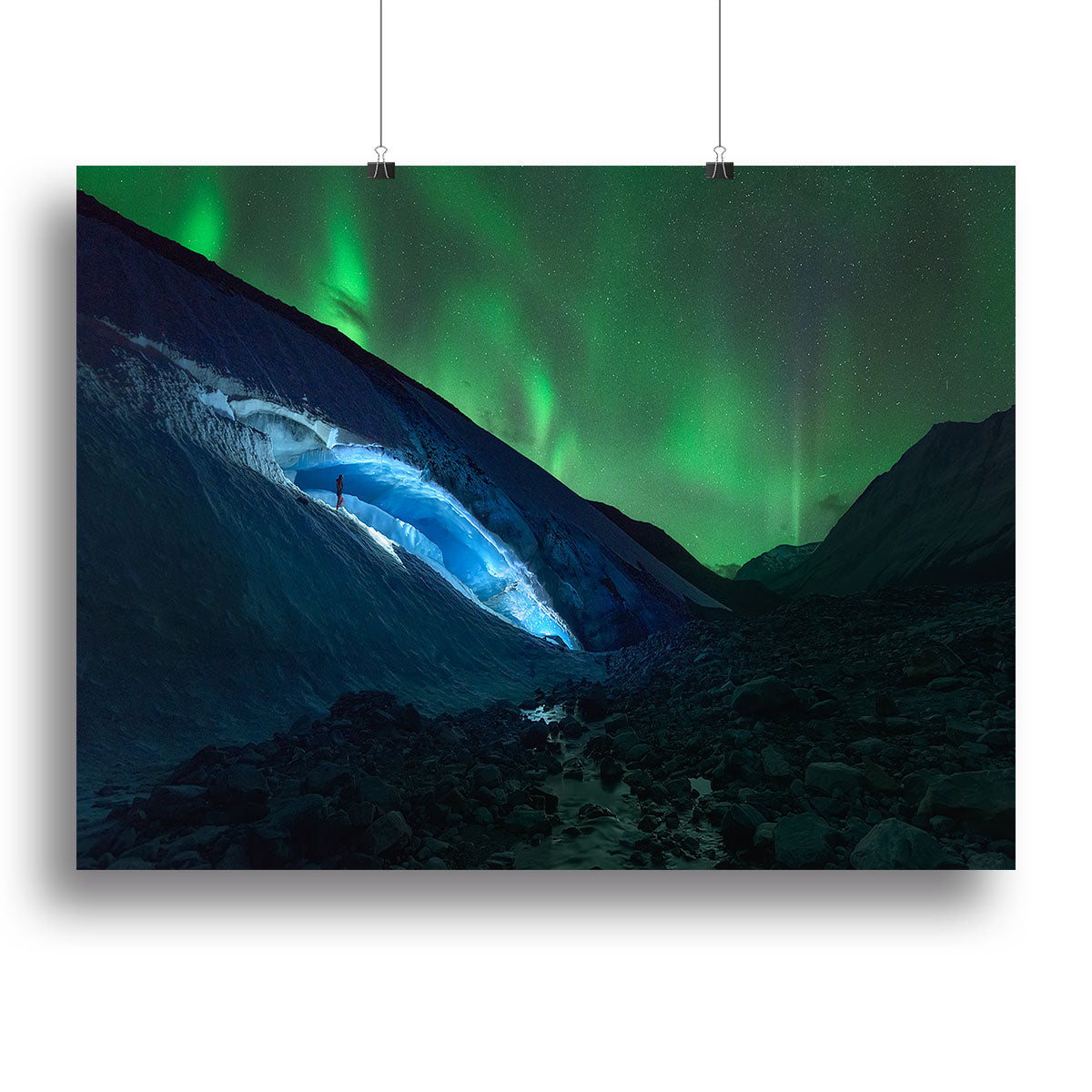 Athabasca Ice Burning Canvas Print or Poster - Canvas Art Rocks - 2