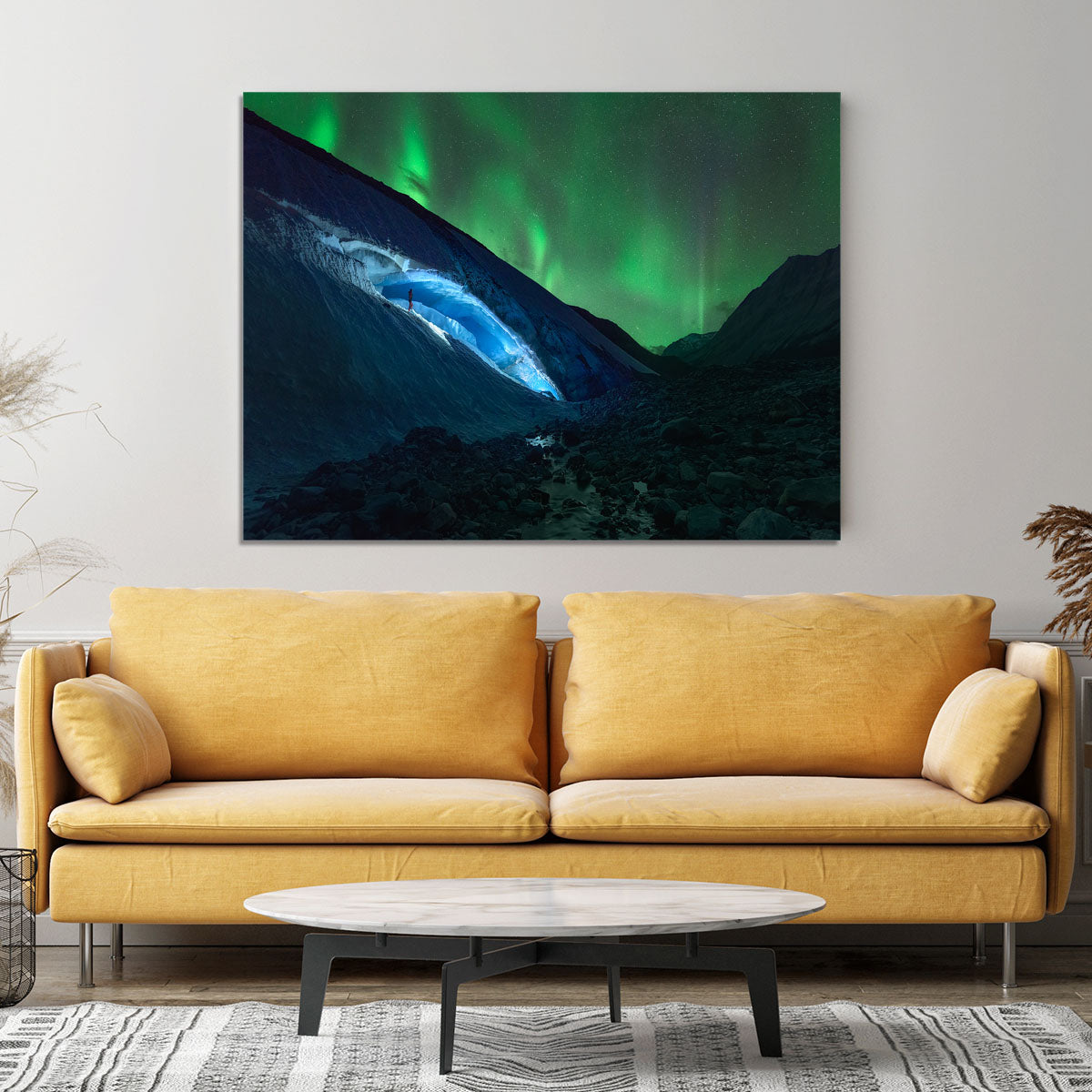 Athabasca Ice Burning Canvas Print or Poster - Canvas Art Rocks - 4