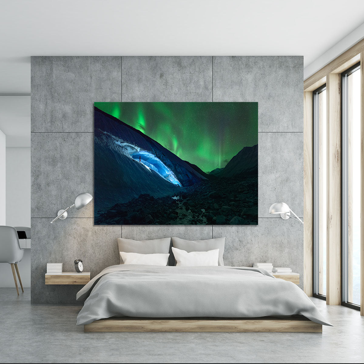 Athabasca Ice Burning Canvas Print or Poster - Canvas Art Rocks - 5