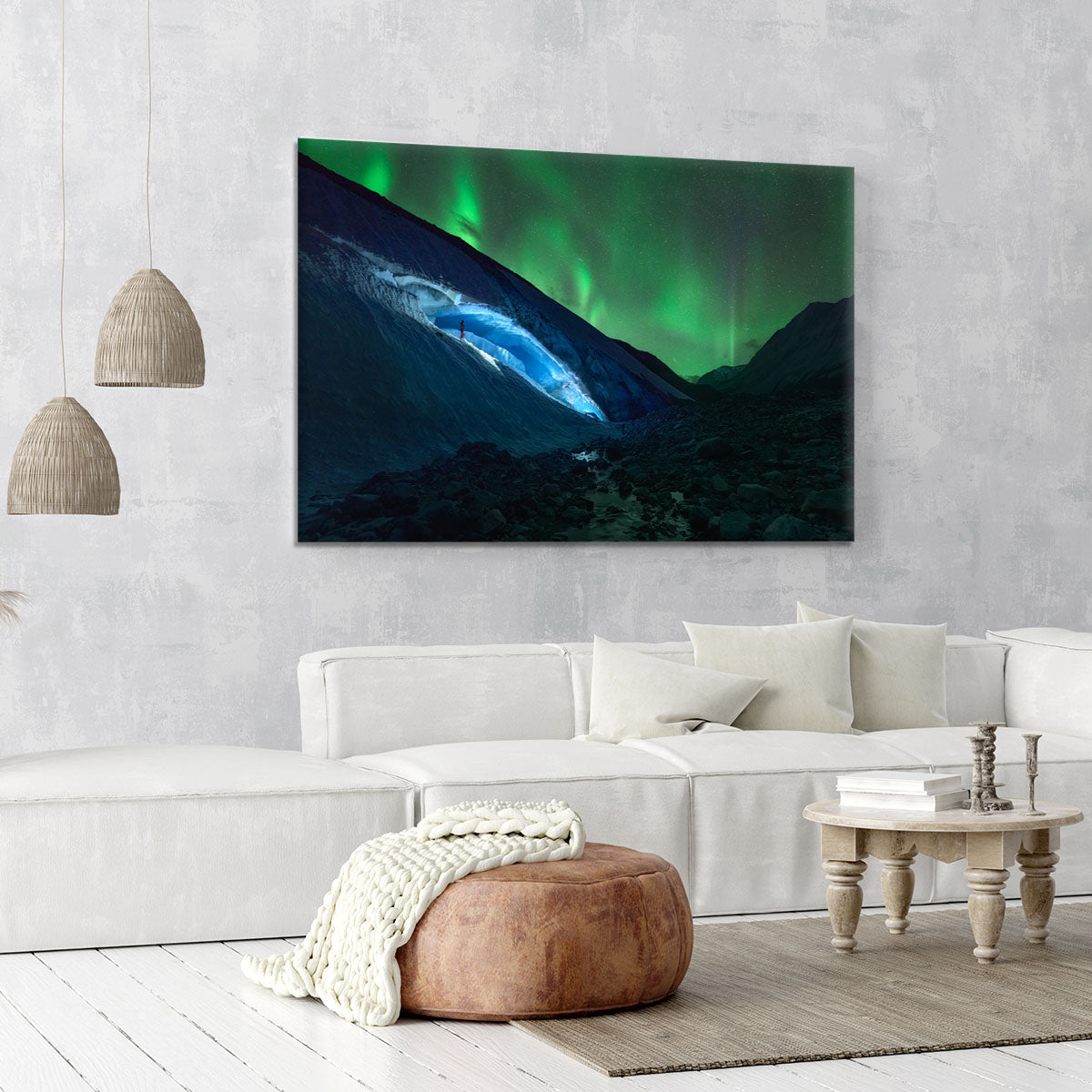 Athabasca Ice Burning Canvas Print or Poster - Canvas Art Rocks - 6