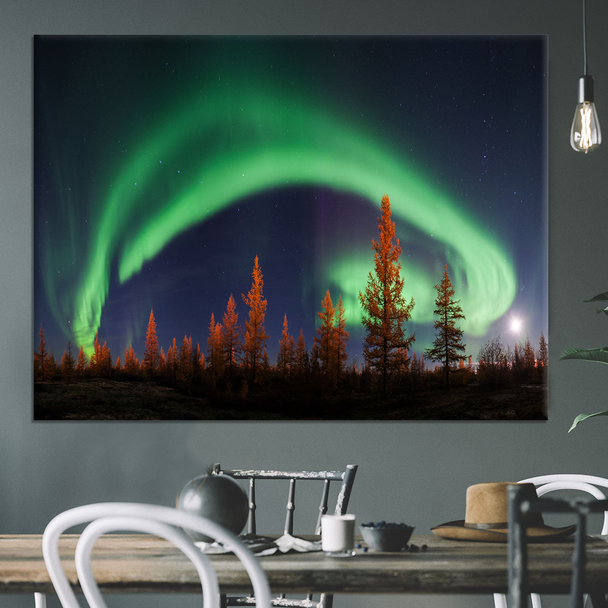 Aurora Polar lights Canvas Print or Poster - Canvas Art Rocks - 3