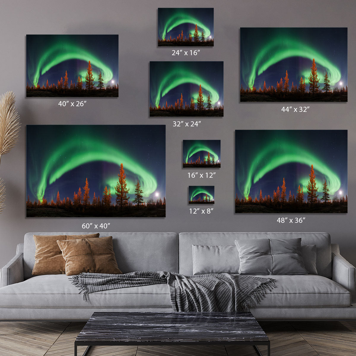 Aurora Polar lights Canvas Print or Poster - Canvas Art Rocks - 7