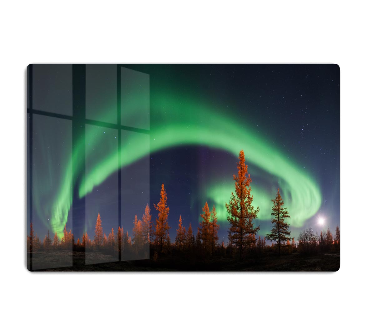 Aurora Polar lights Acrylic Block - Canvas Art Rocks - 1