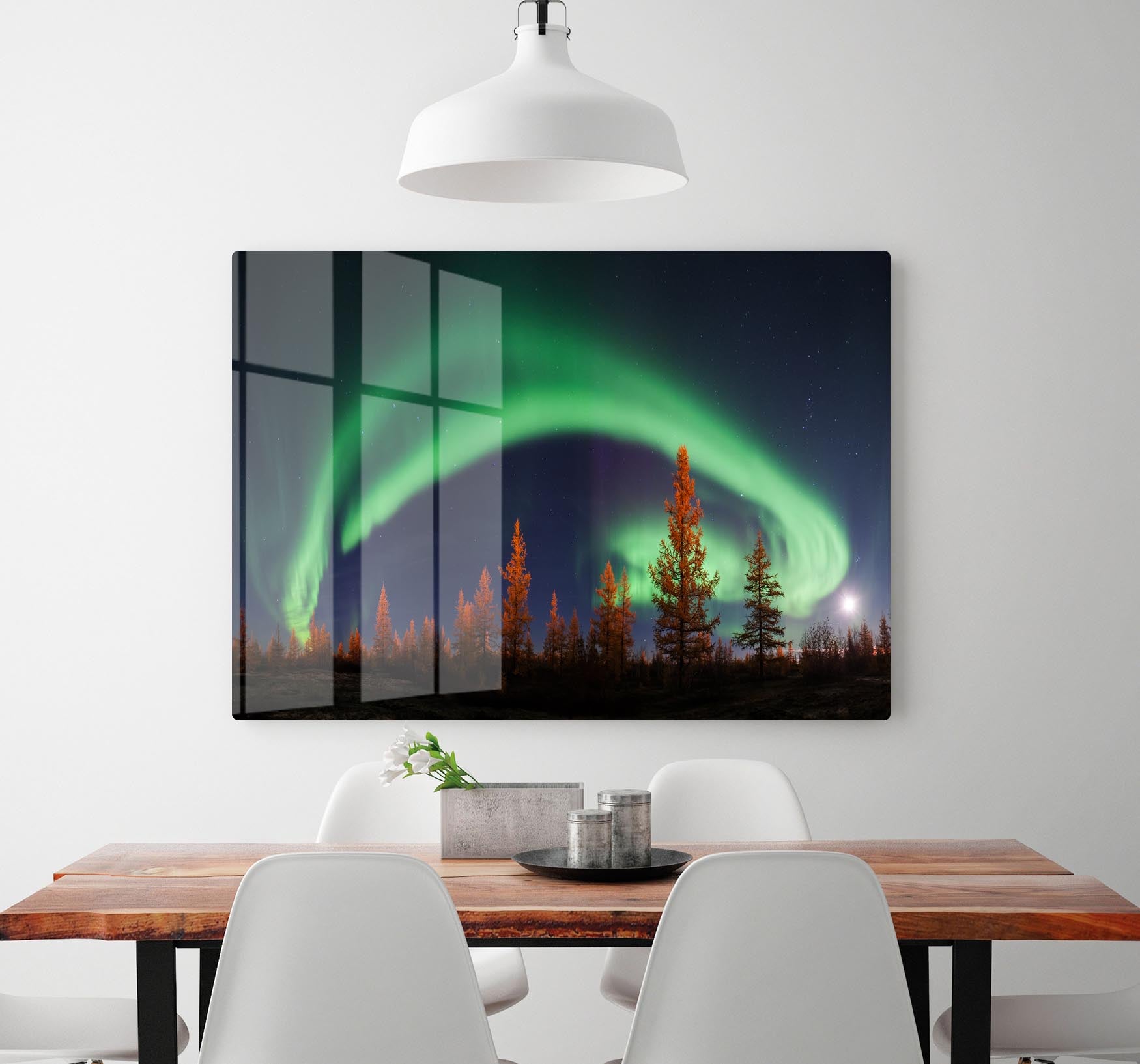 Aurora Polar lights Acrylic Block - Canvas Art Rocks - 2