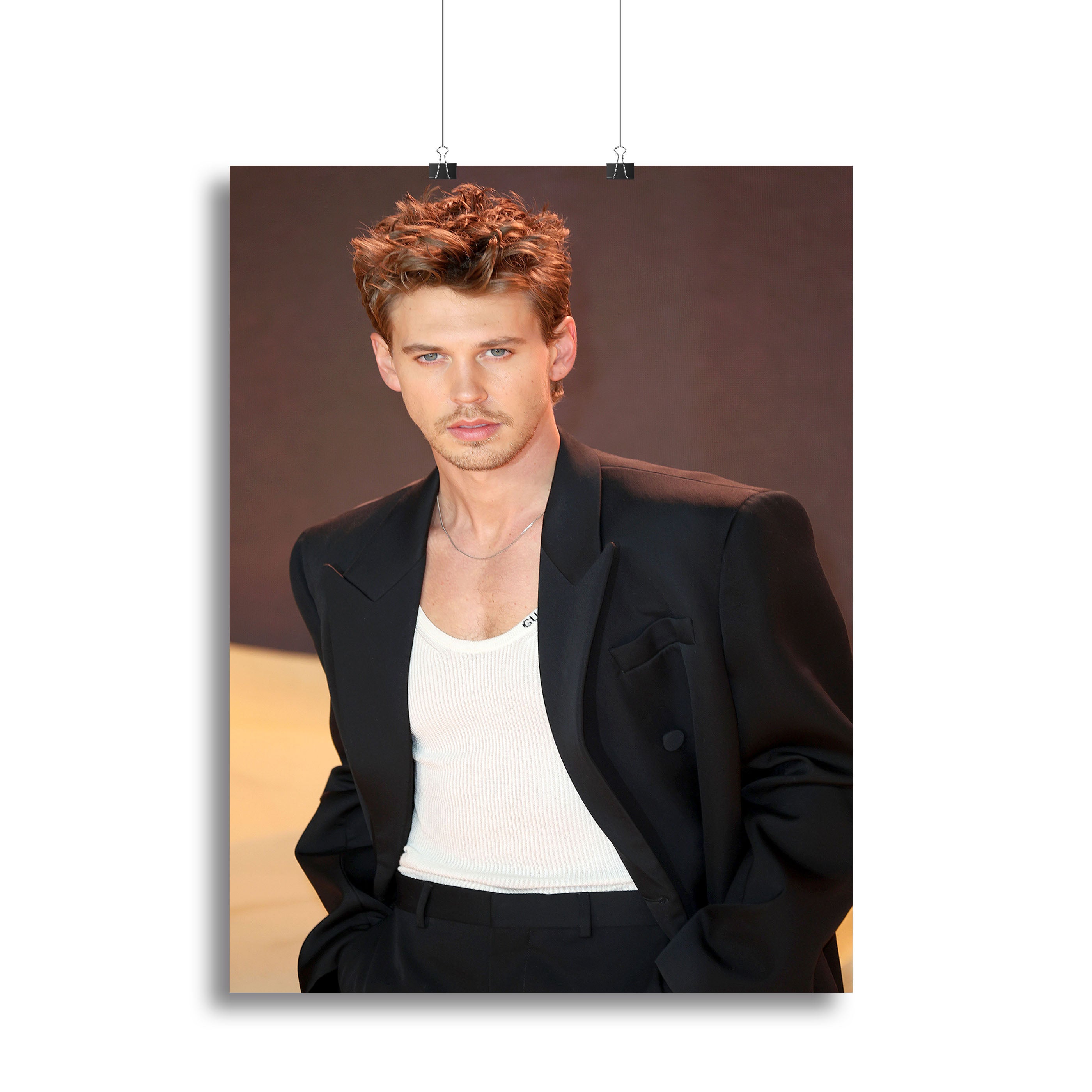 Austin Butler at the premiere of Dune part two Canvas Print or Poster - Canvas Art Rocks - 2