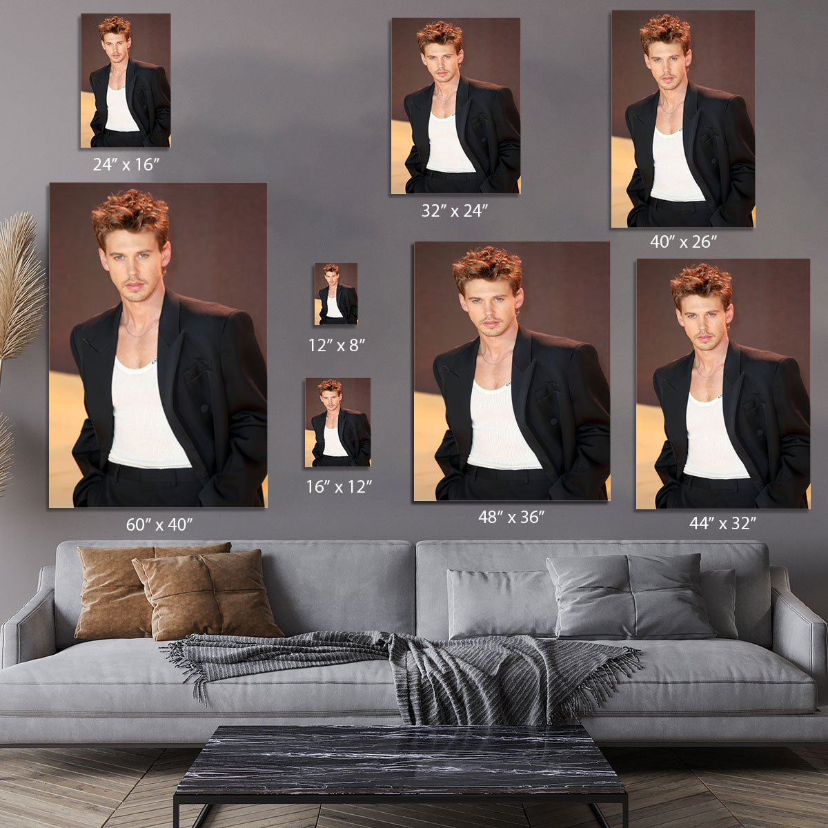 Austin Butler at the premiere of Dune part two Canvas Print or Poster - Canvas Art Rocks - 7
