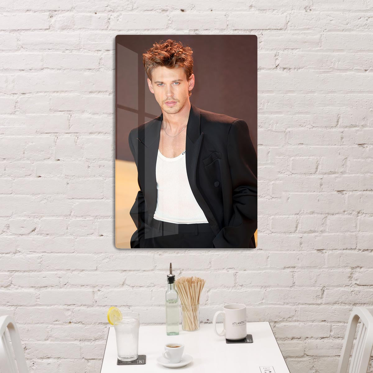 Austin Butler at the premiere of Dune part two Acrylic Block - Canvas Art Rocks - 3