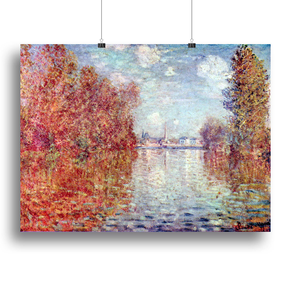 Autumn in Argenteuil by Monet Poster - Unframed