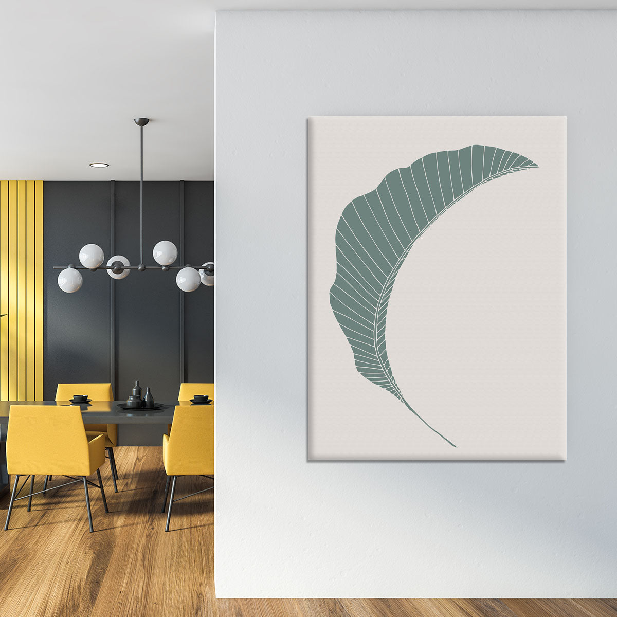 Banana Leaf Green Canvas Print or Poster - 1x - 4