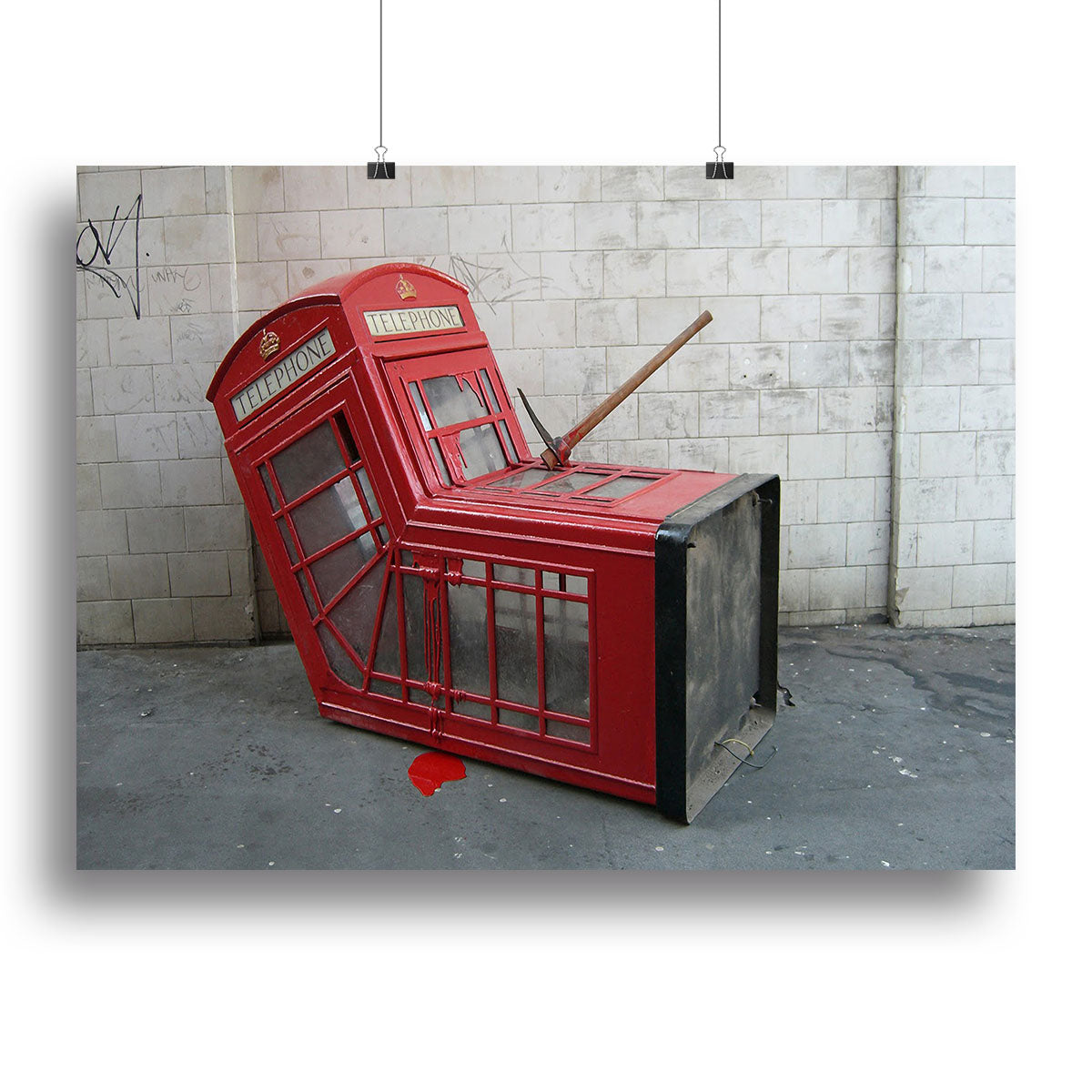 Banksy Death of a Phone Booth Poster - Unframed