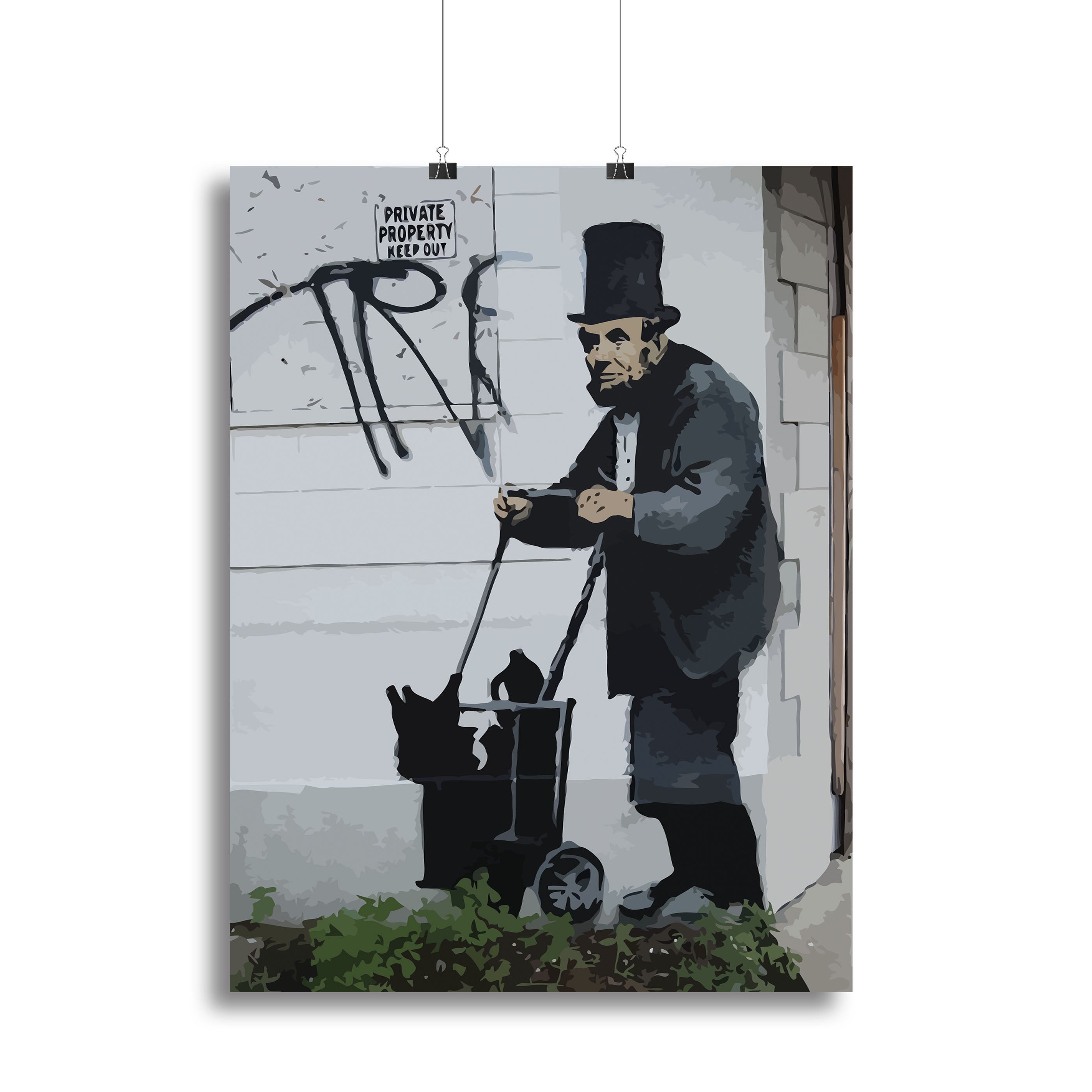 Banksy Abraham Lincoln Poster - Unframed