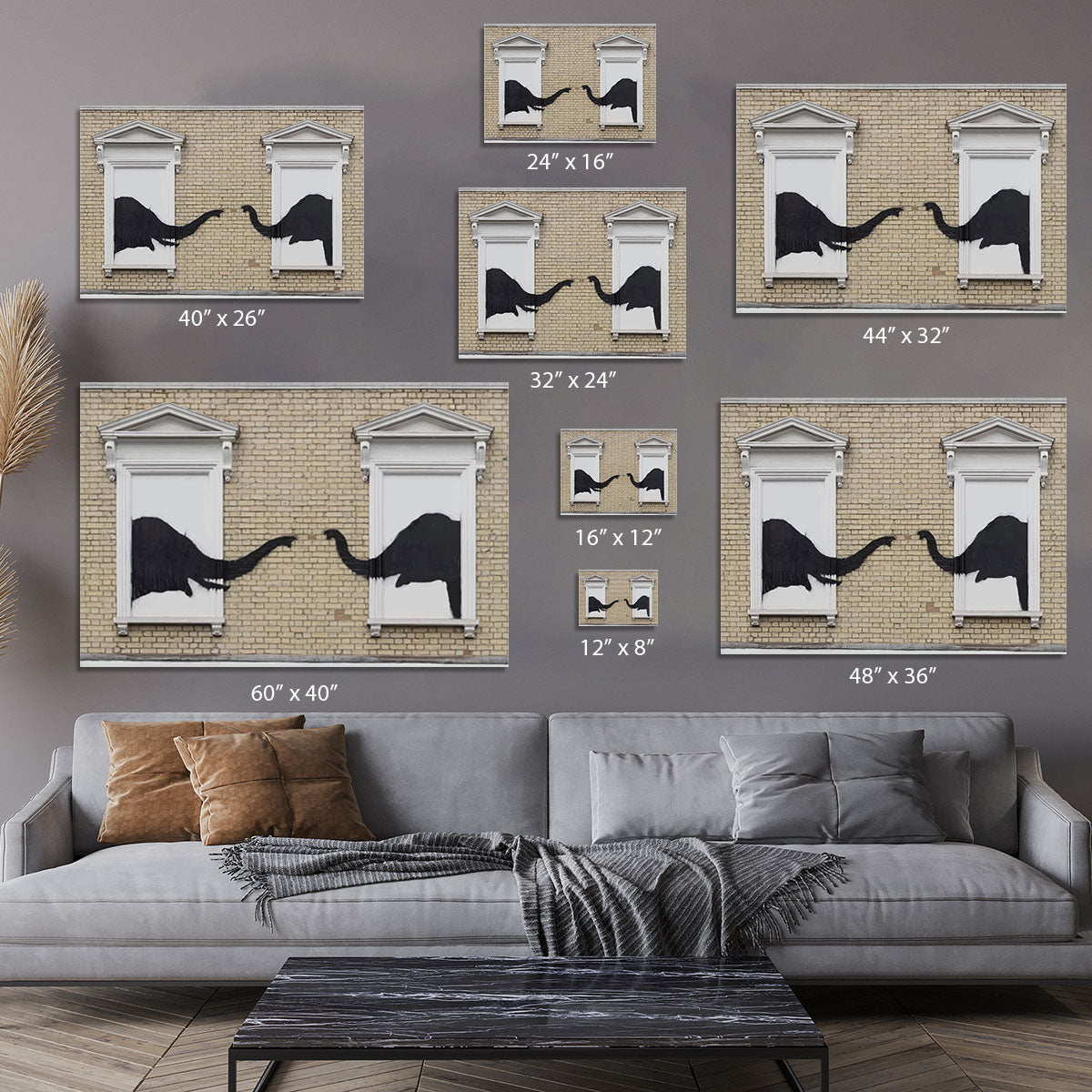 Banksy Elephant In The Room Canvas Print or Poster - Canvas Art Rocks - 7