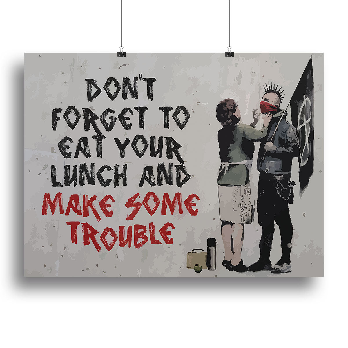 Banksy Make Some Trouble Poster - Unframed