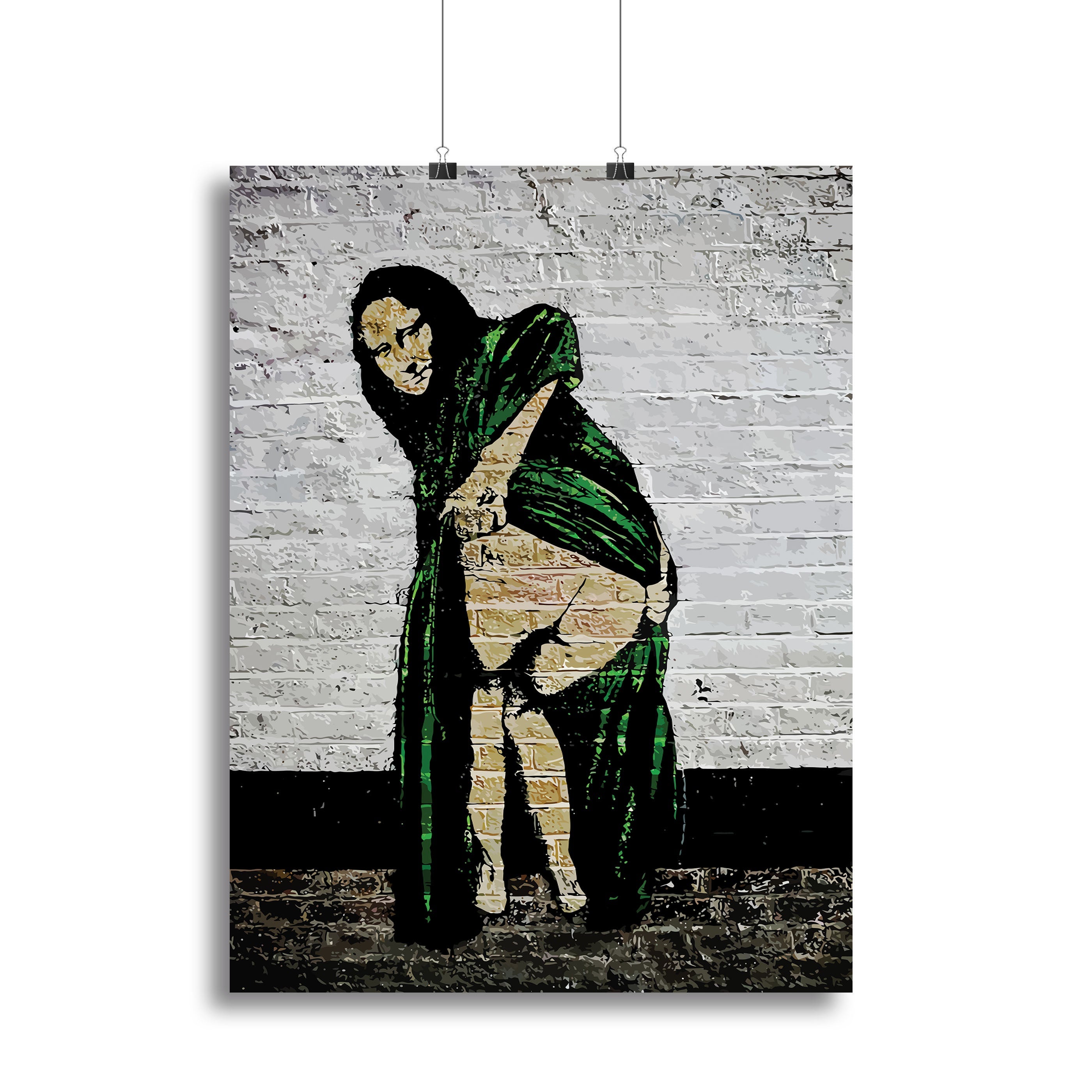 Banksy Mona Lisa Showing Her Backside Poster - Unframed