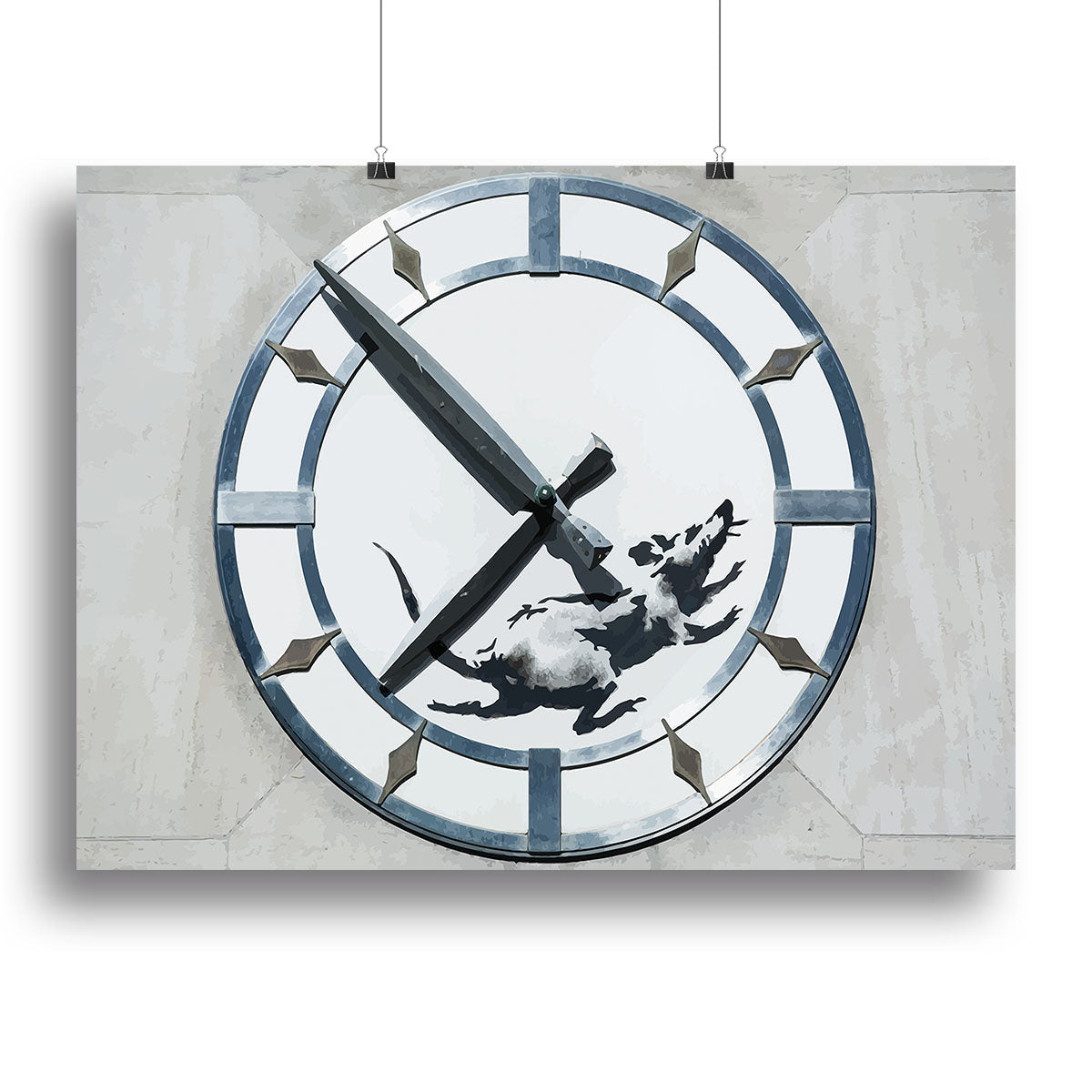 Banksy New York Clock Rat Poster - Unframed