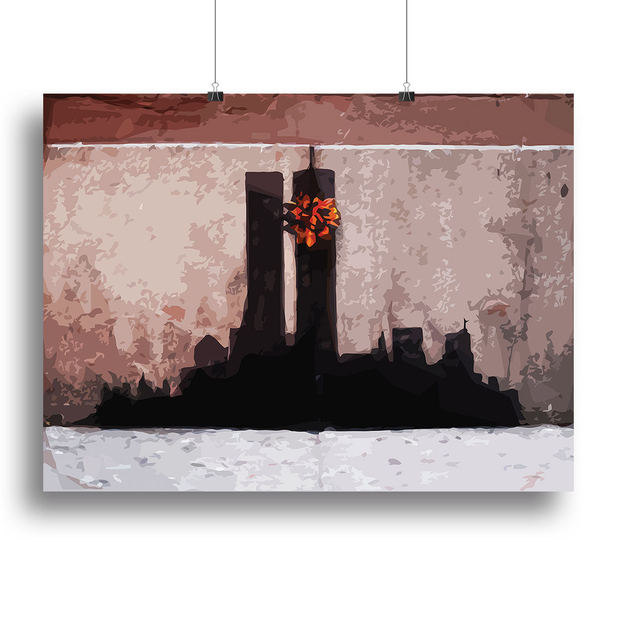 Banksy New York Twin Towers Poster - Unframed