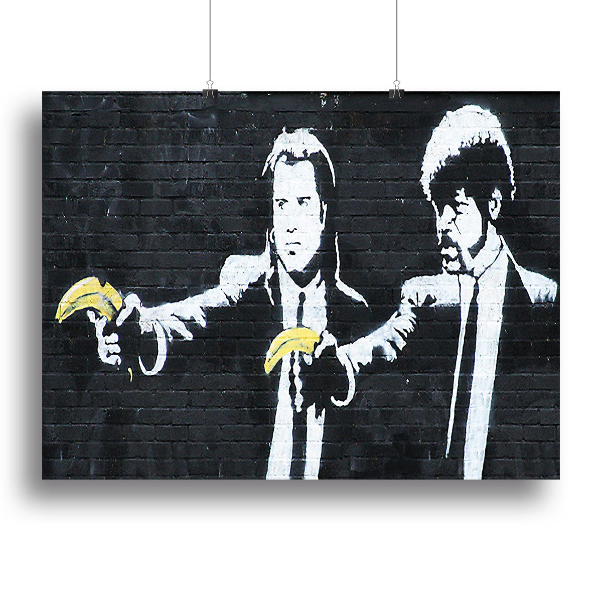 Banksy Pulp Fiction Banana Guns Poster - Unframed