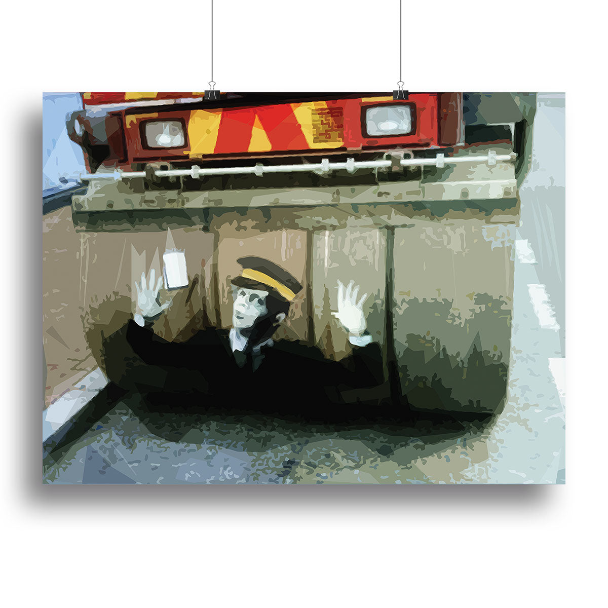 Banksy Steamroller Traffic Warden London Poster - Unframed
