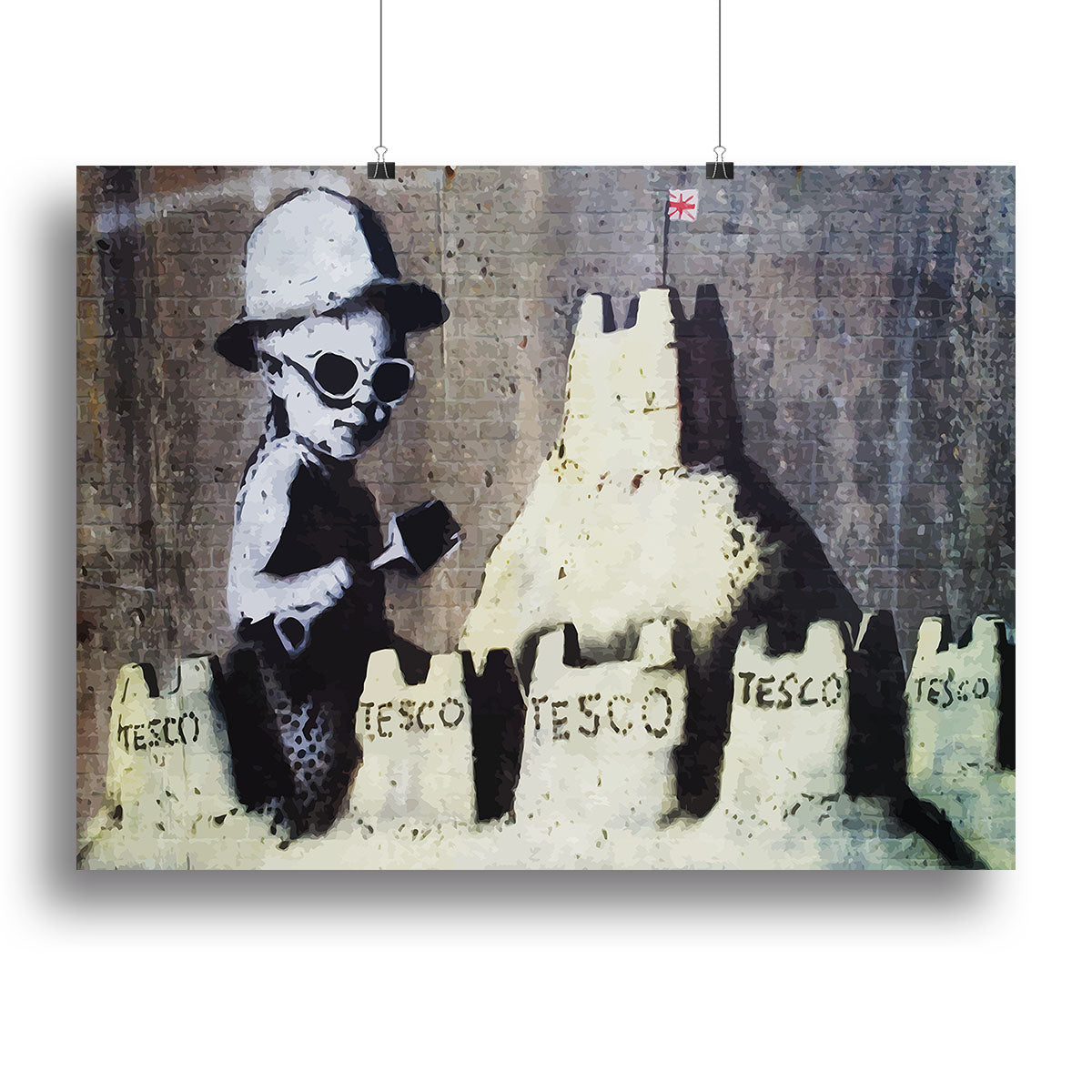 Banksy Tesco Sandcastle Poster - Unframed