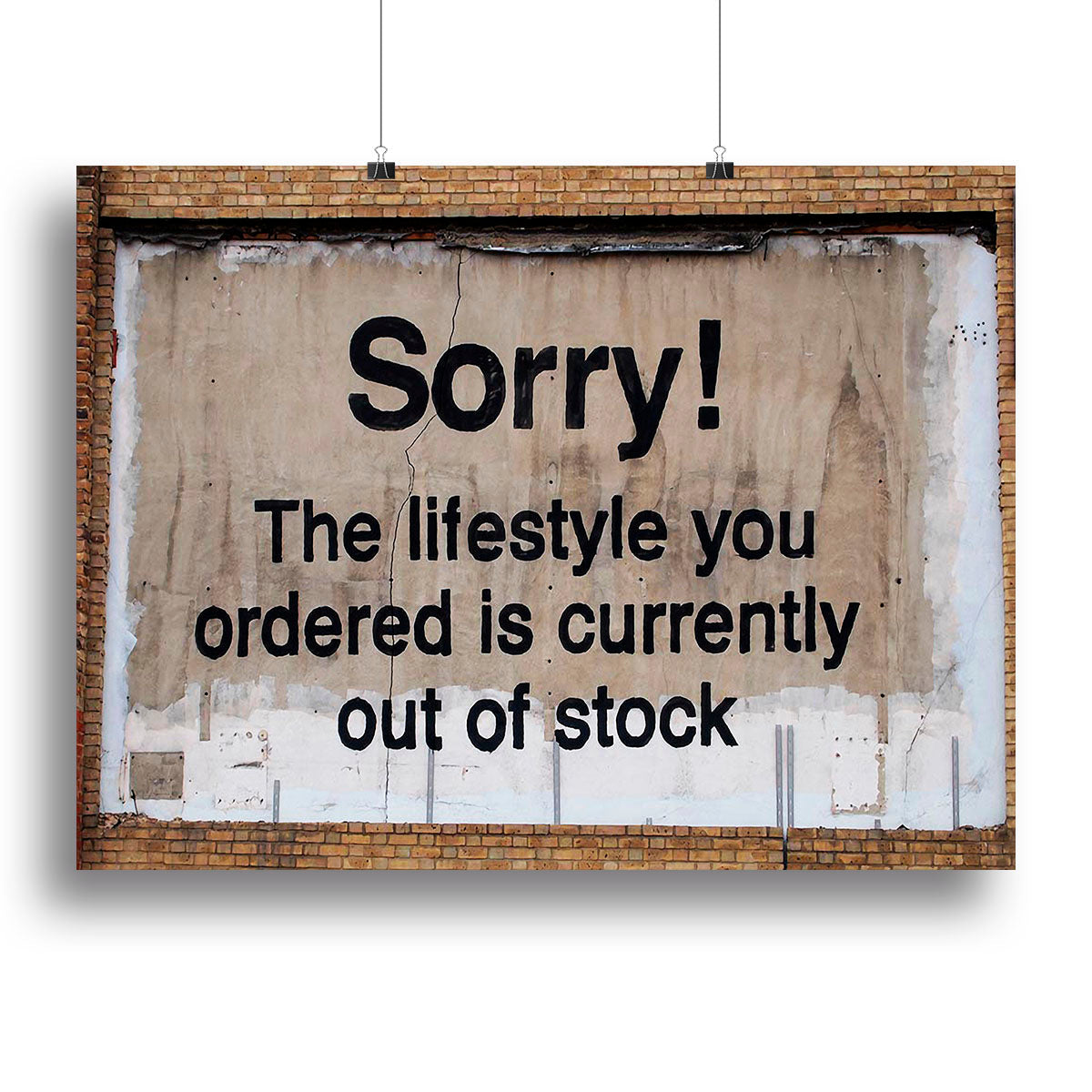 Banksy The Lifestyle You Ordered Poster - Unframed