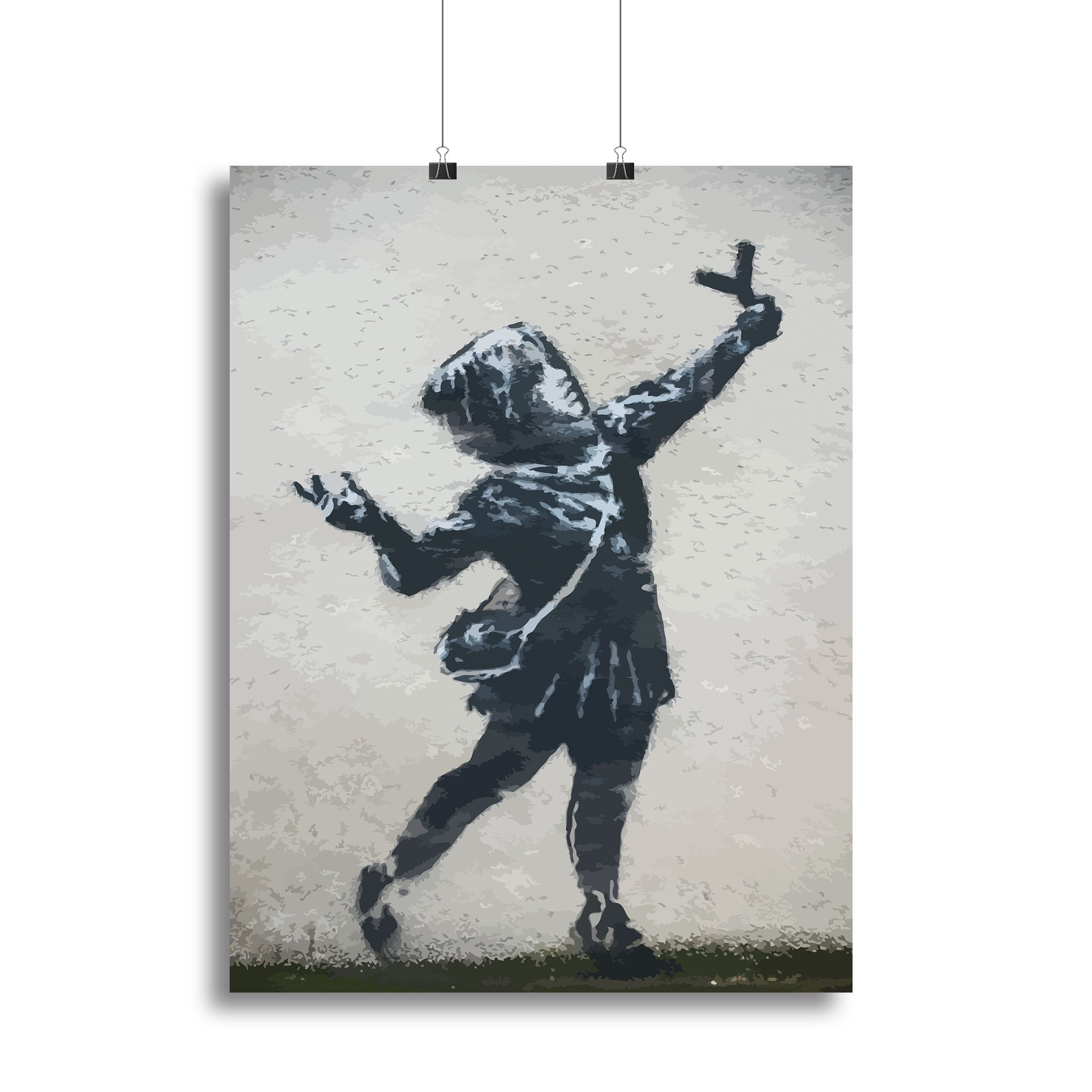Banksy Valentines Day Marsh Lane Poster - Unframed