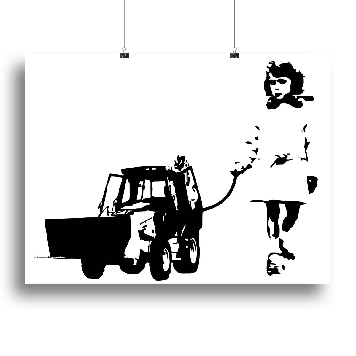 Banksy Walking The Cat Poster - Unframed