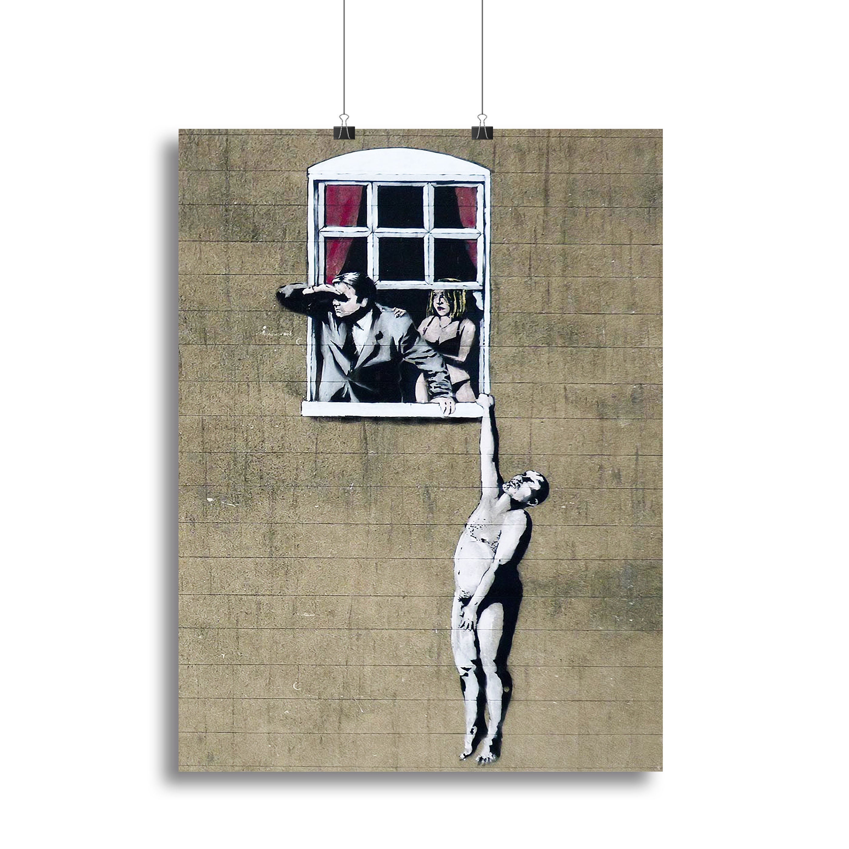 Banksy Window Lovers Poster - Unframed