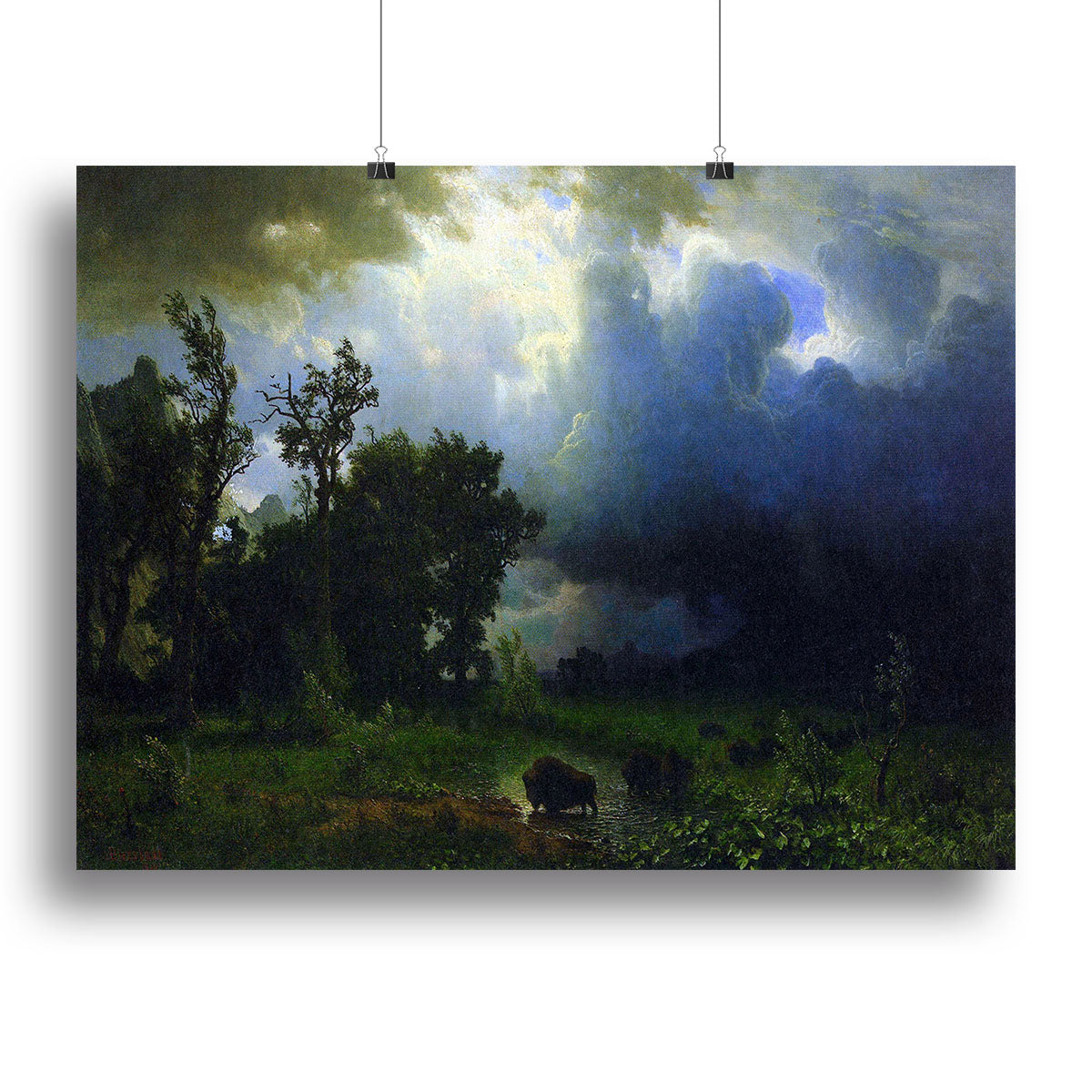 Before the Storm by Bierstadt Poster - Unframed