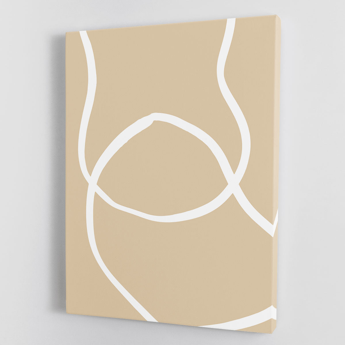 Beige Lines 04 Canvas Print or Poster - 1x - 1