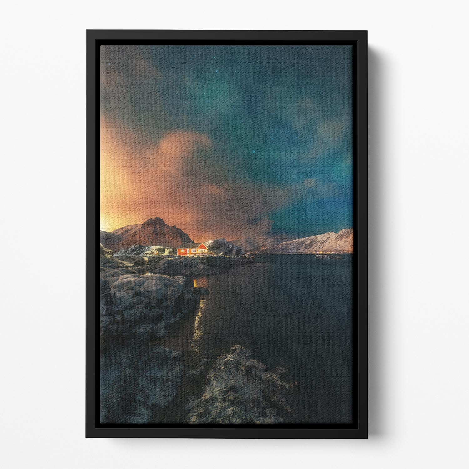 Between two worlds Floating Framed Canvas - Canvas Art Rocks - 2