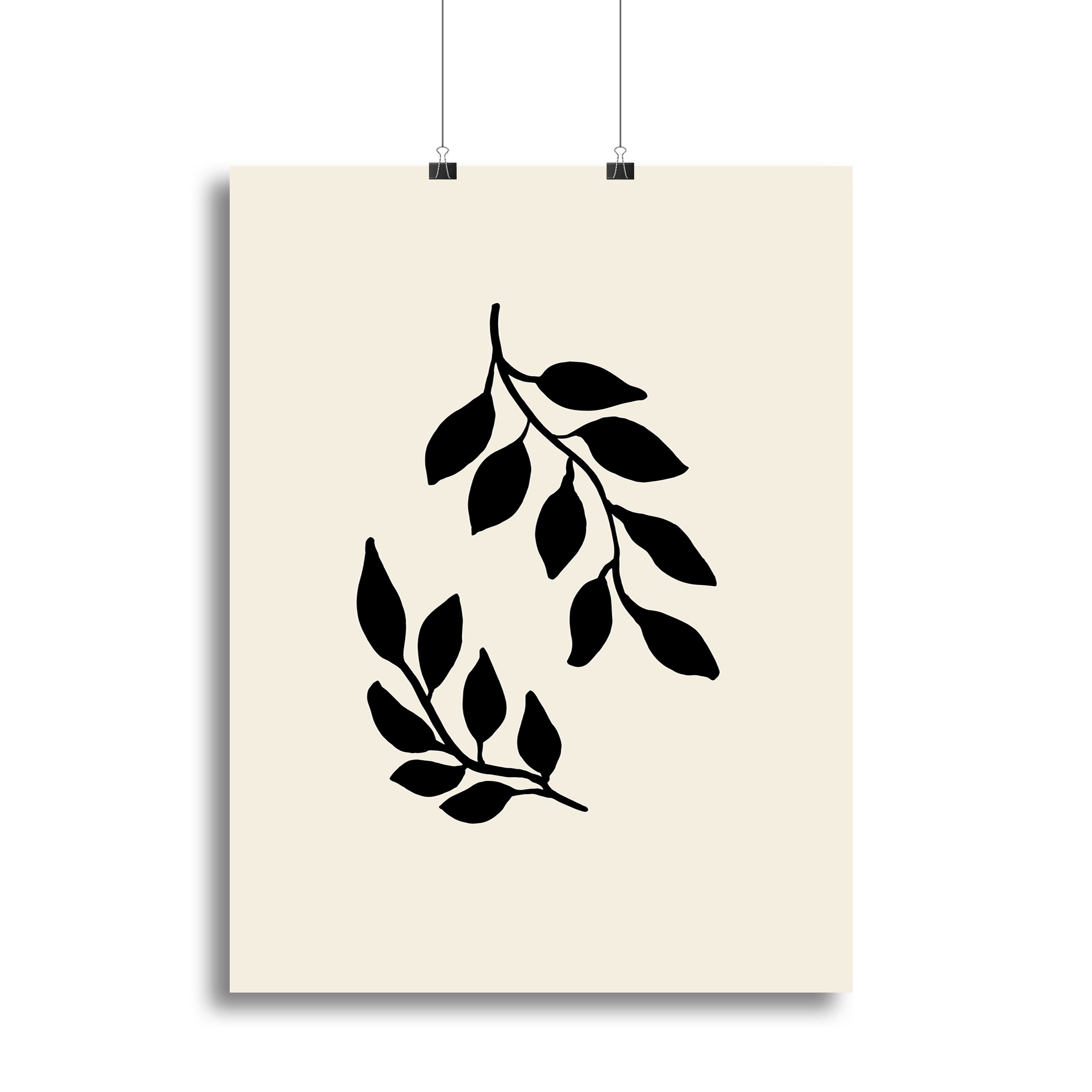 Black Twigs Canvas Print or Poster - 1x - 2