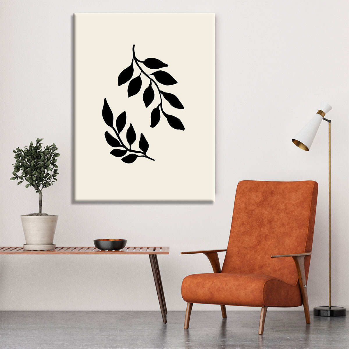 Black Twigs Canvas Print or Poster - 1x - 6