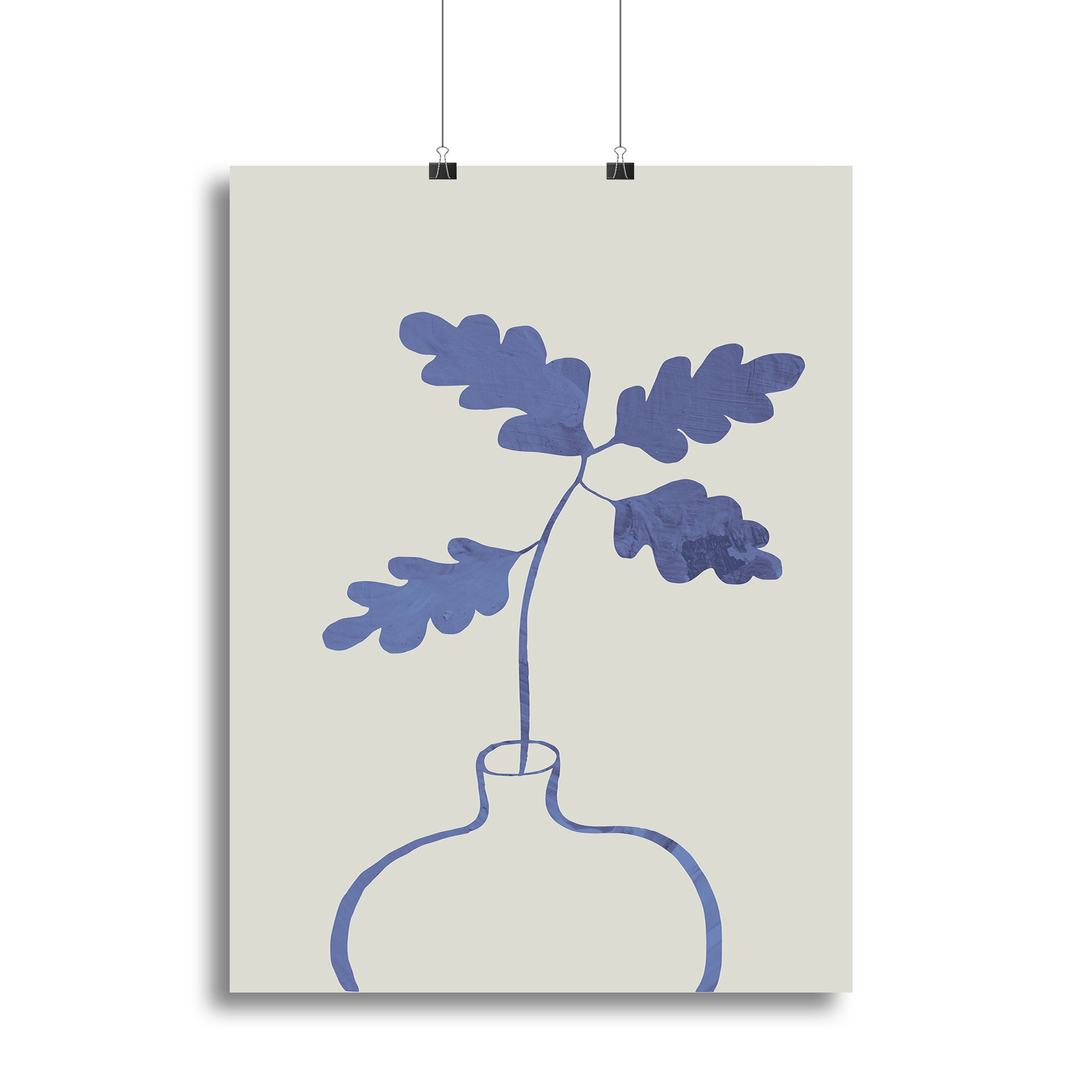 Blue Oak Plant Canvas Print or Poster - 1x - 2