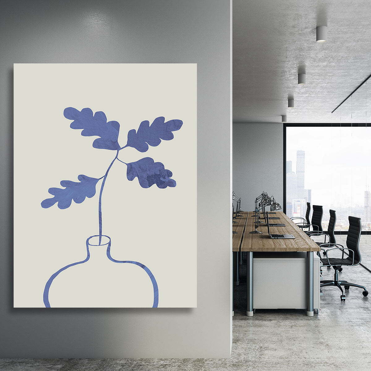 Blue Oak Plant Canvas Print or Poster - 1x - 3