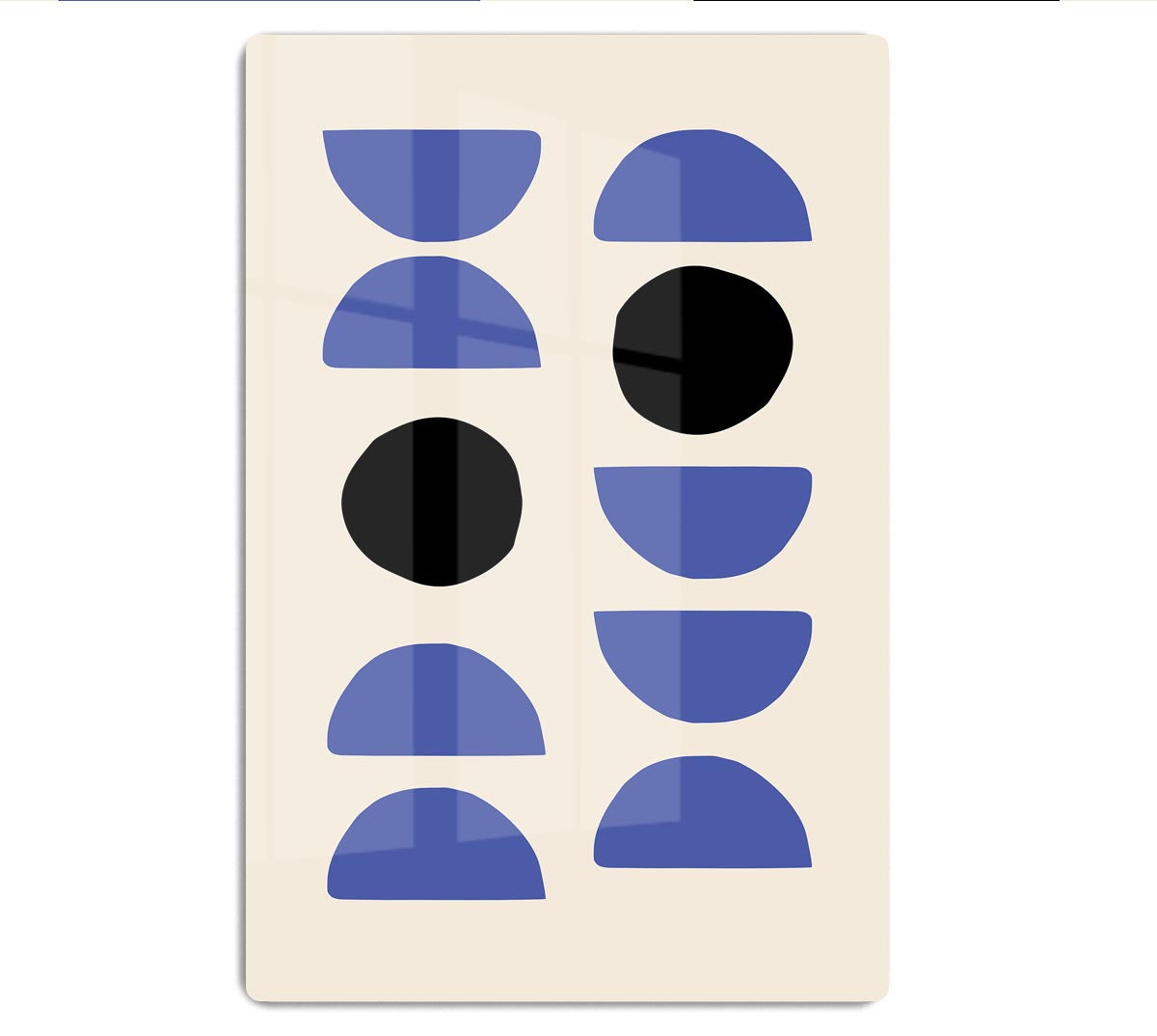 Blue Shapes Acrylic Block - 1x - 1